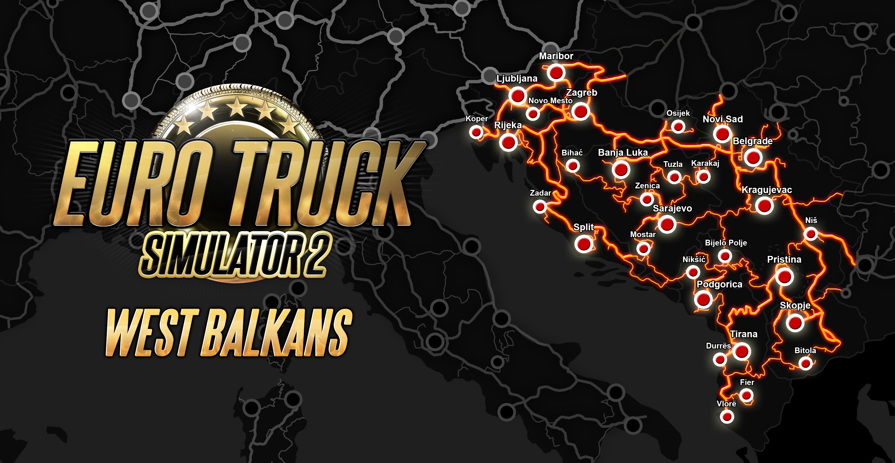 Euro Truck Simulator 2 West Balkans DLC (PC)