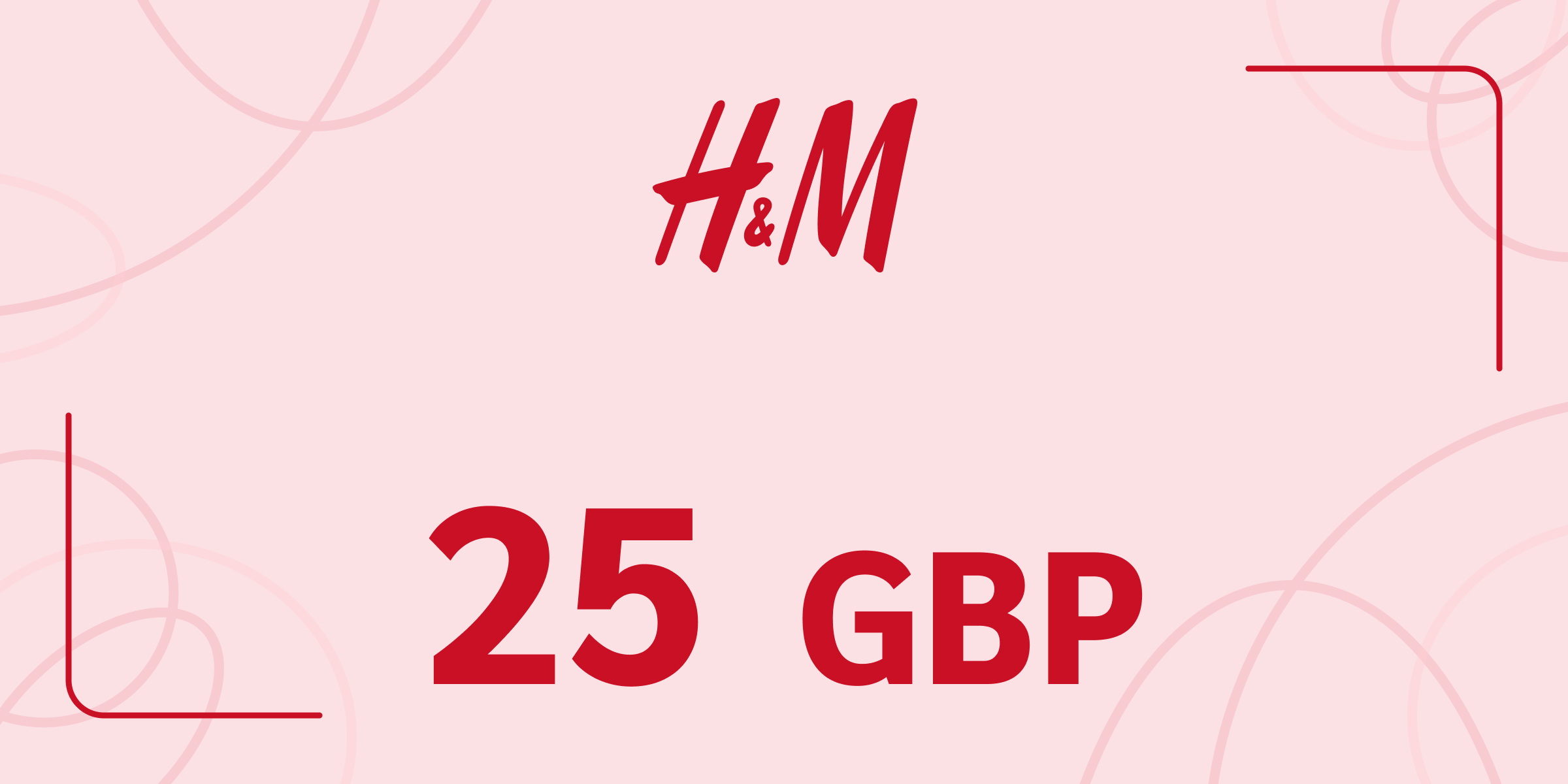H and M Gift Card 25 GBP