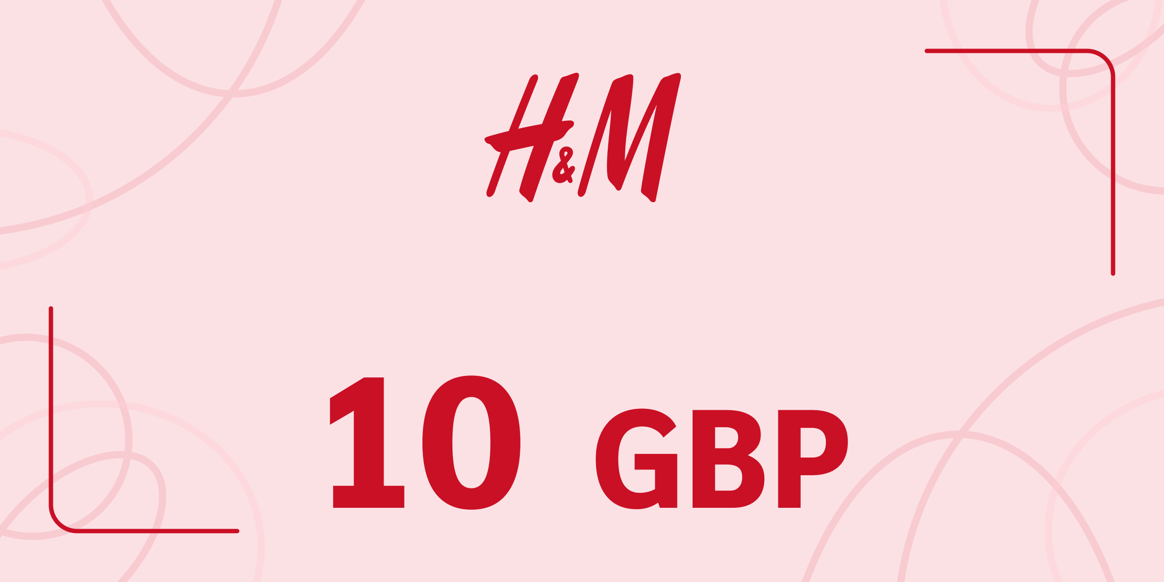 H and M Gift Card 10 GBP