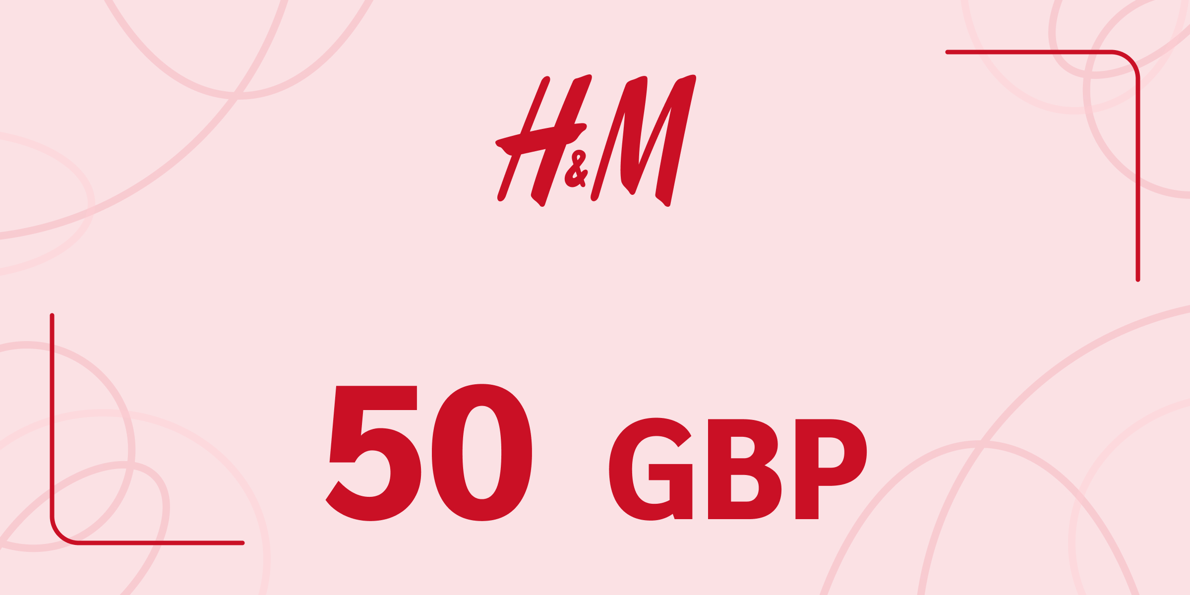 H and M Gift Card 50 GBP