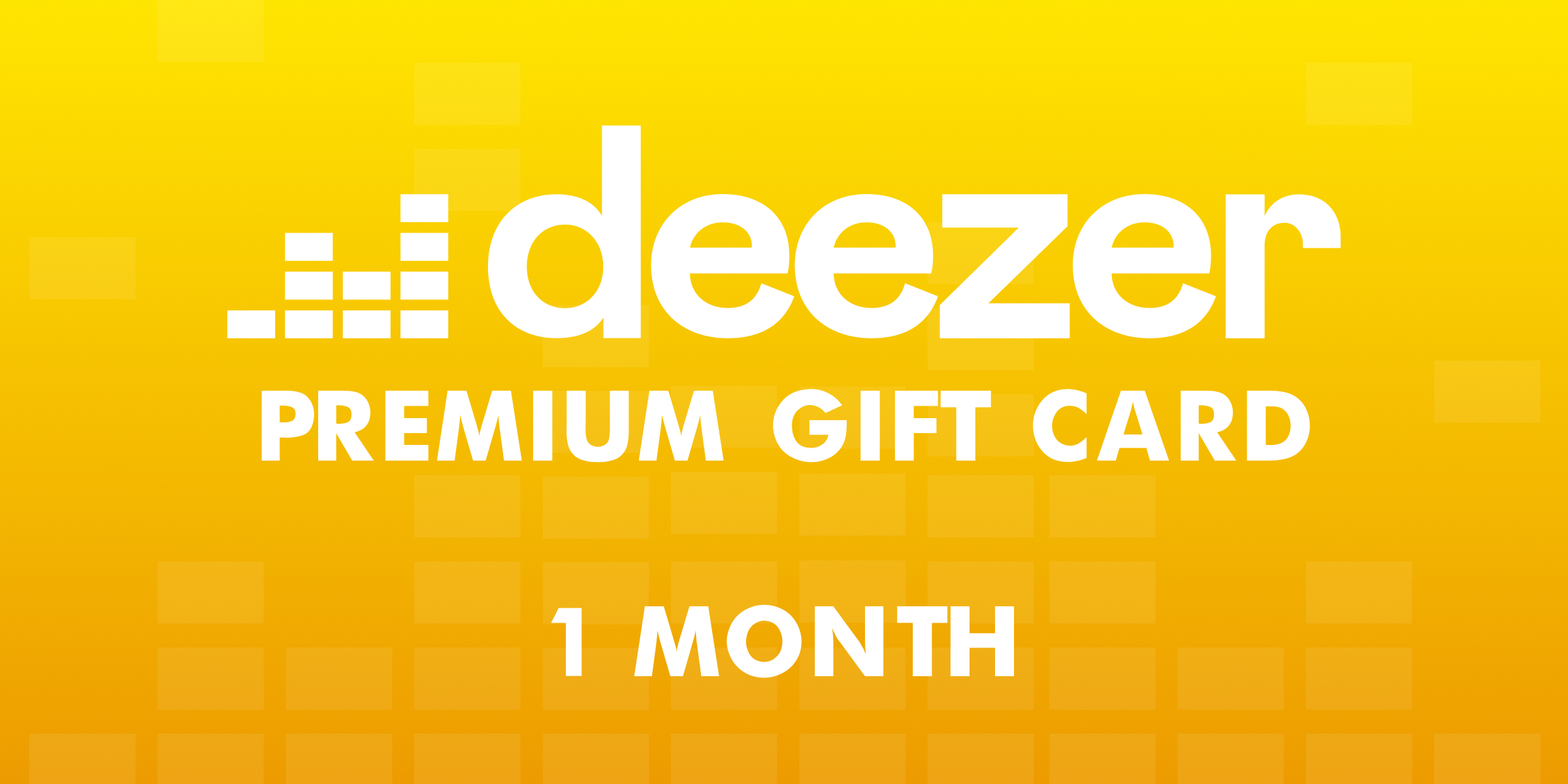 Deezer Premium Gift Card 1 Month