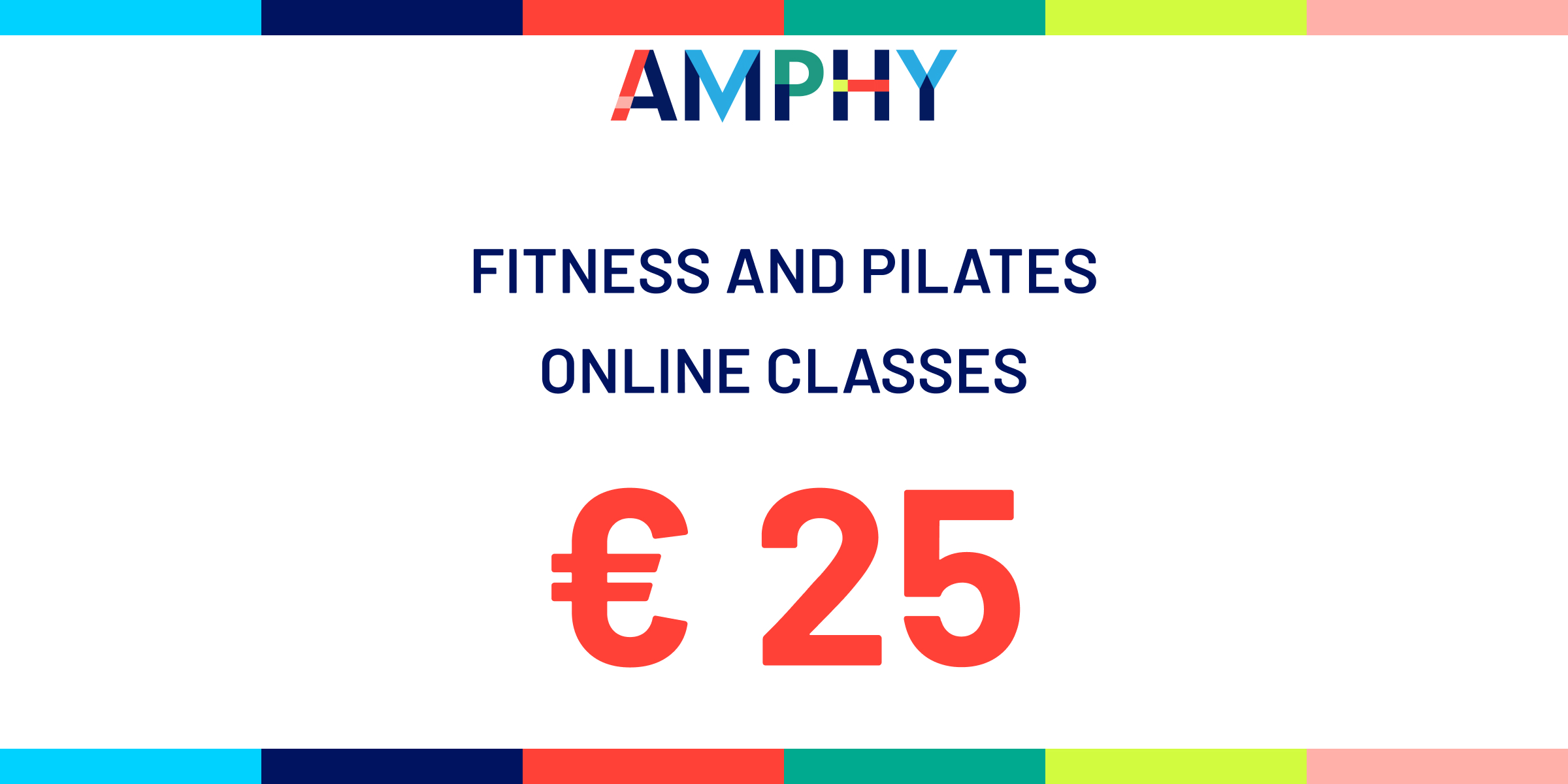 Fitness and Pilates Online Classes Gift Card 25 EUR