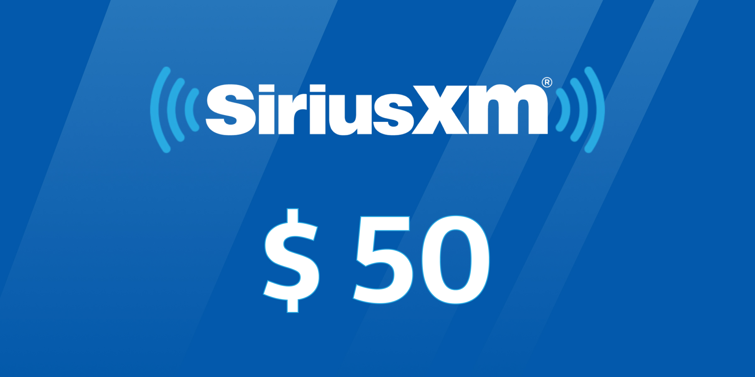 SiriusXM Gift Card 50 USD