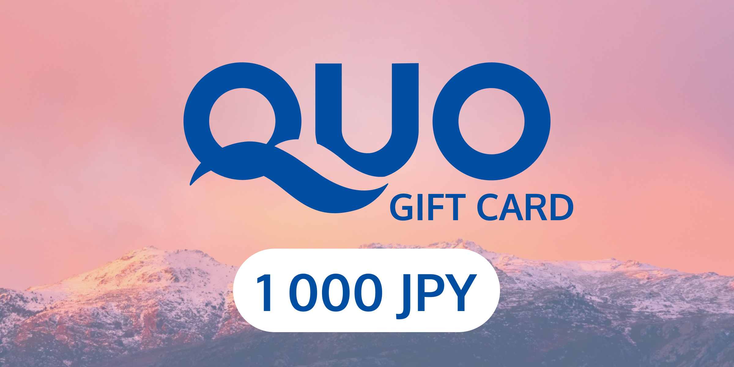 QUO Gift Card 1000 JPY