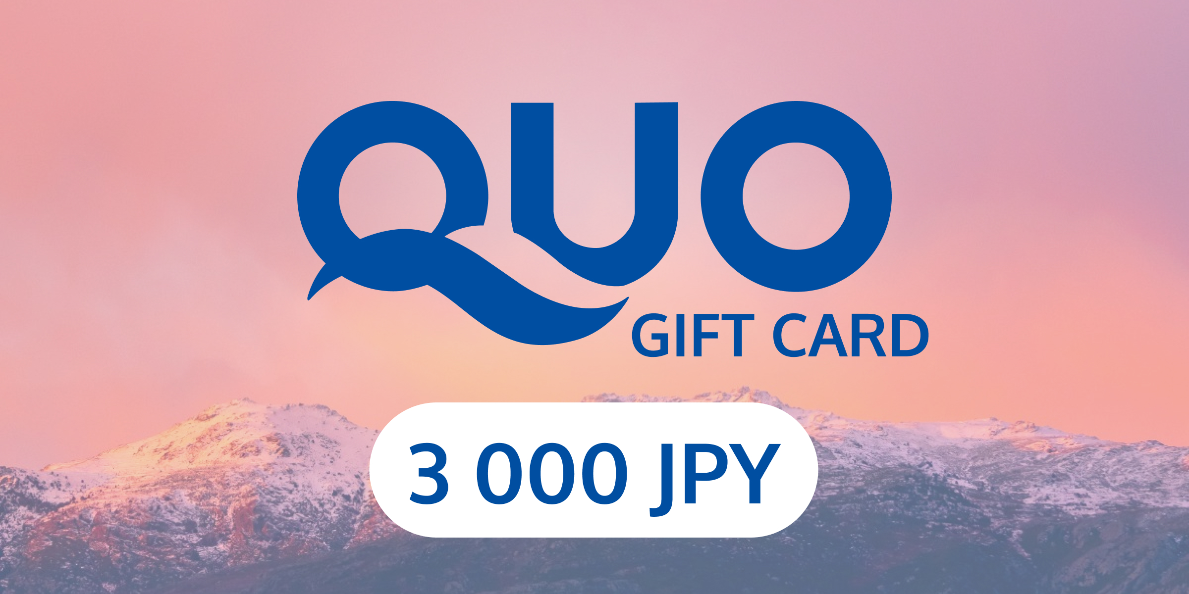 QUO Gift Card 3000 JPY