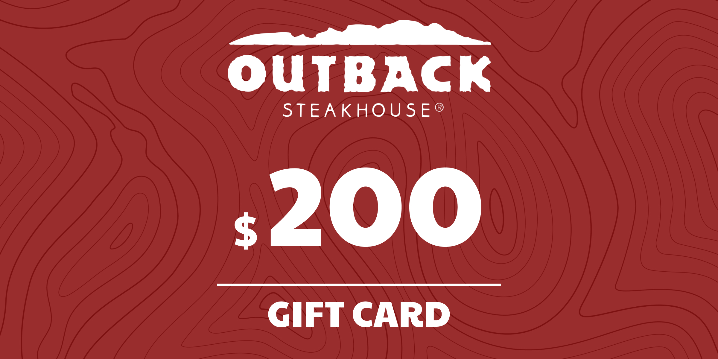 Outback Steakhouse Gift Card 200 USD