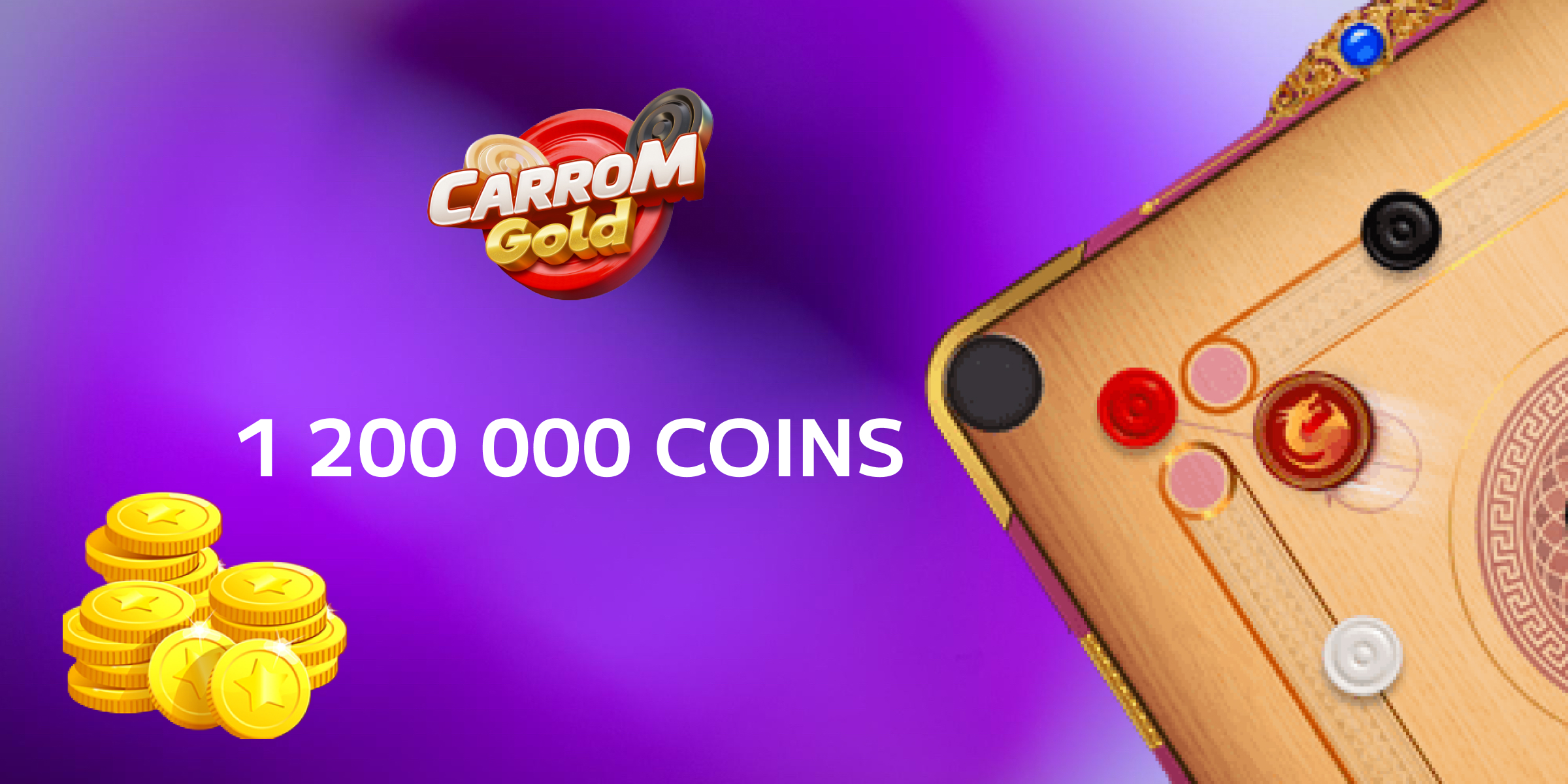 Carrom Gold Gift Card 1200000 Coins