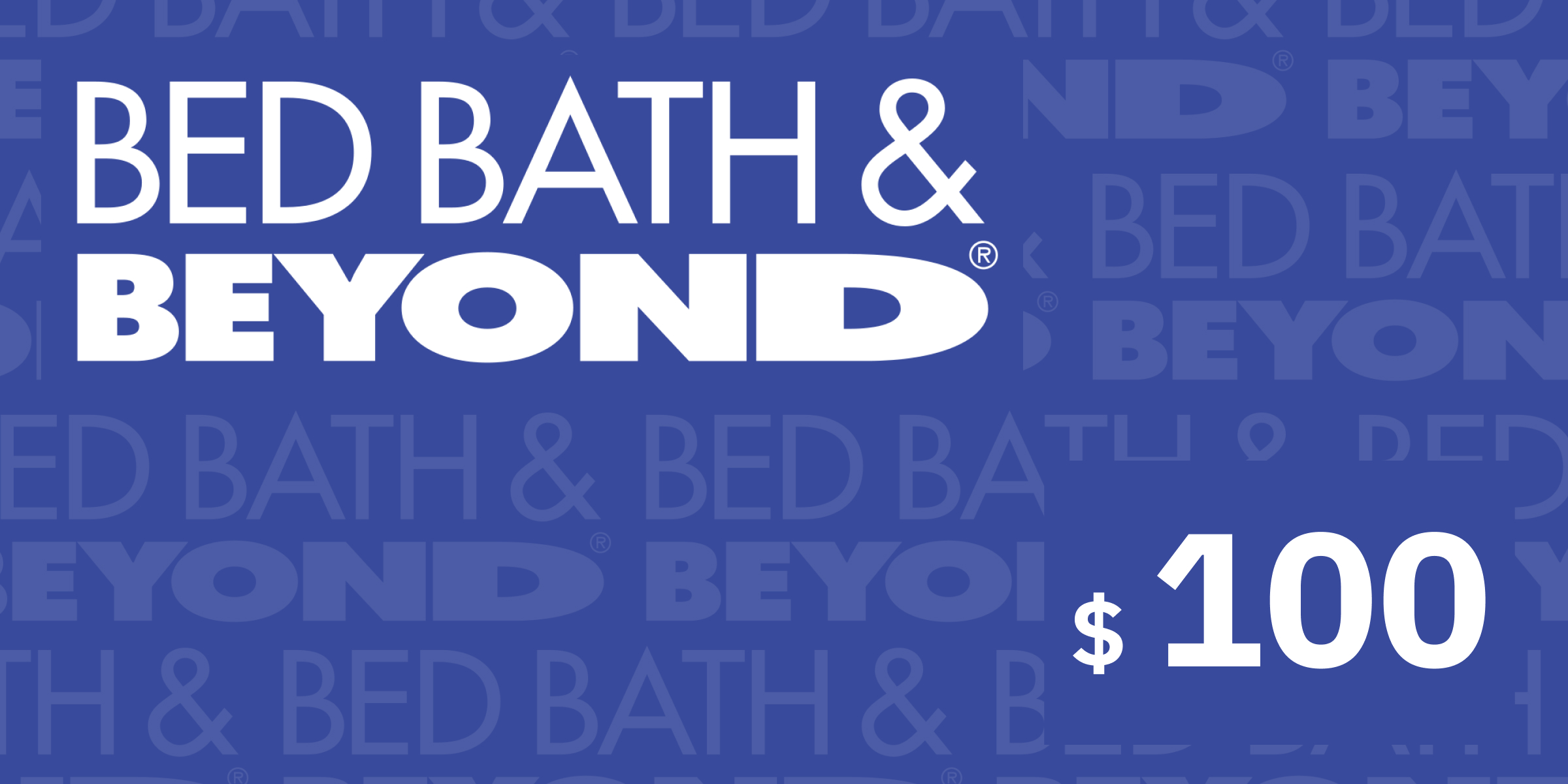 Bed Bath and Beyond 100 USD