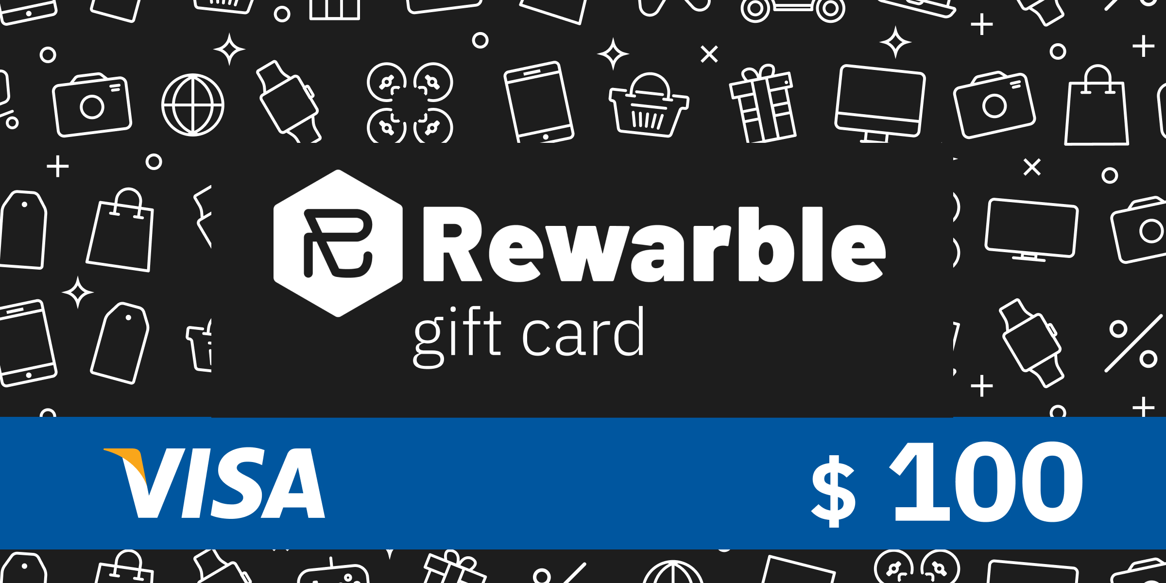 REWARBLE VISA 100 USD