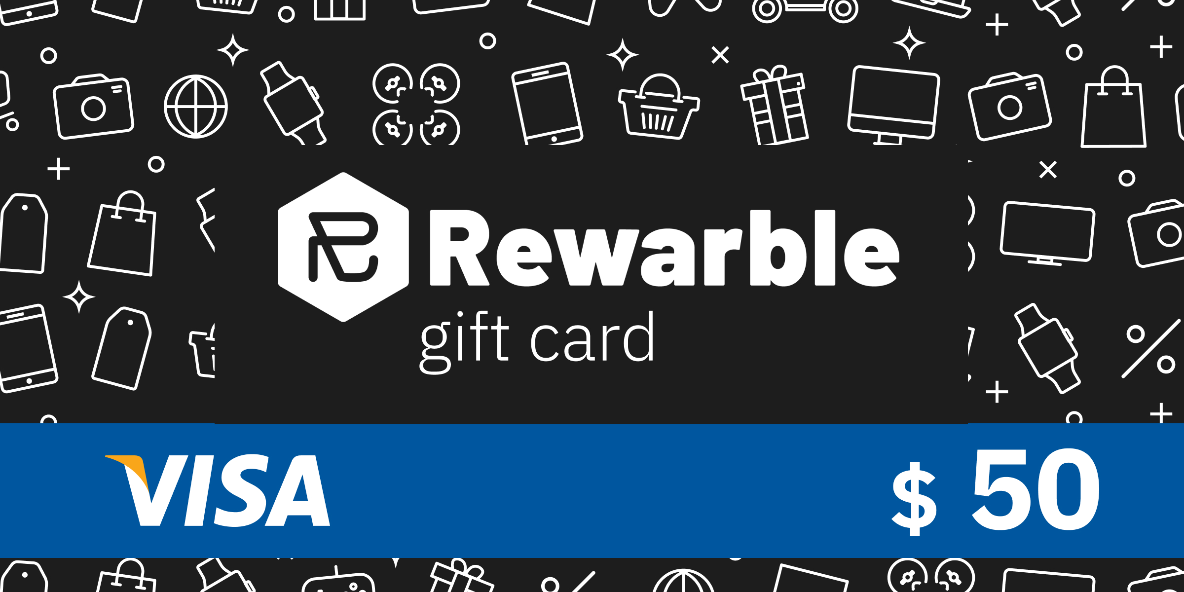 REWARBLE VISA 50 USD