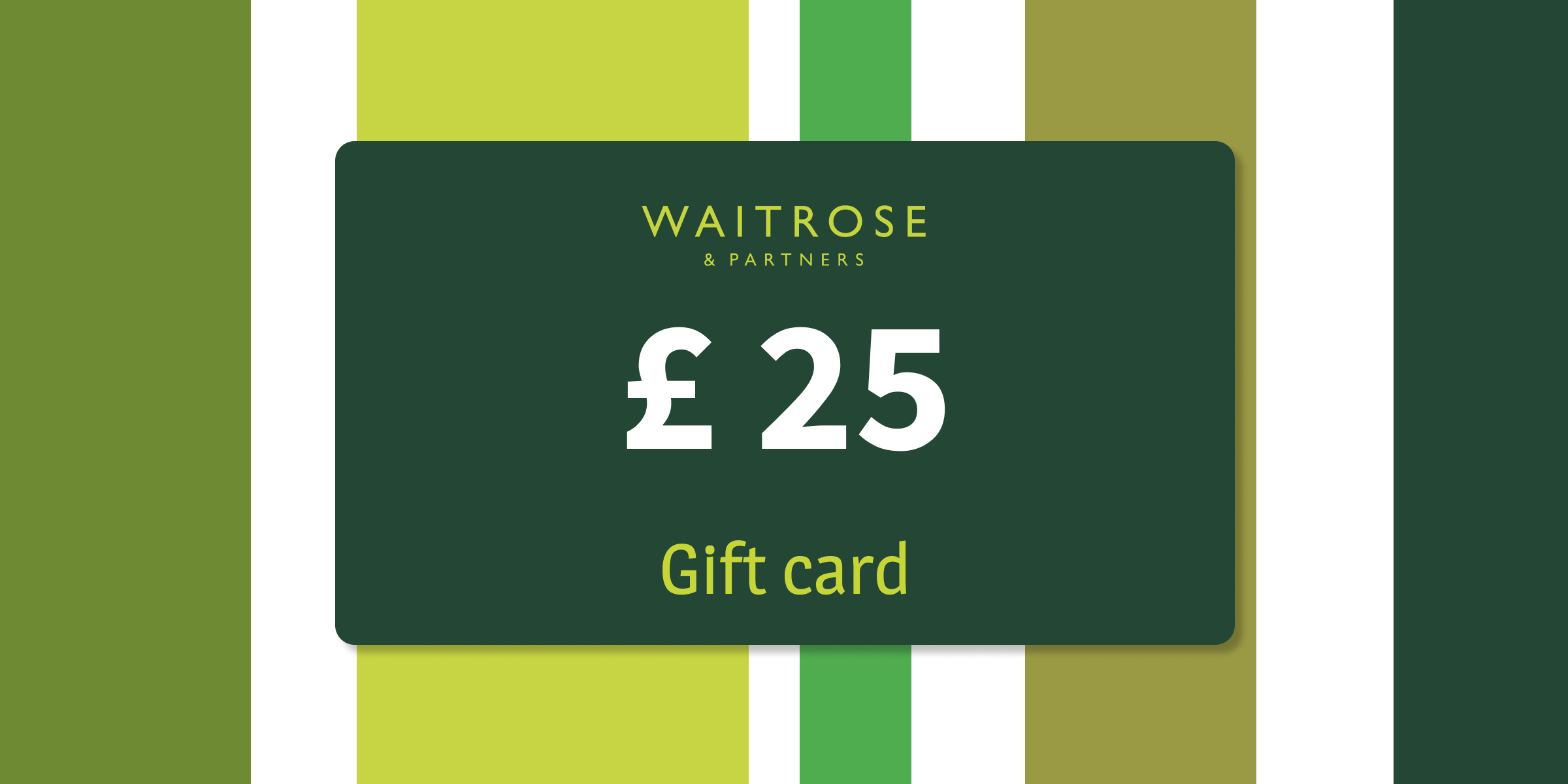 Waitrose Gift Card 25 GBP