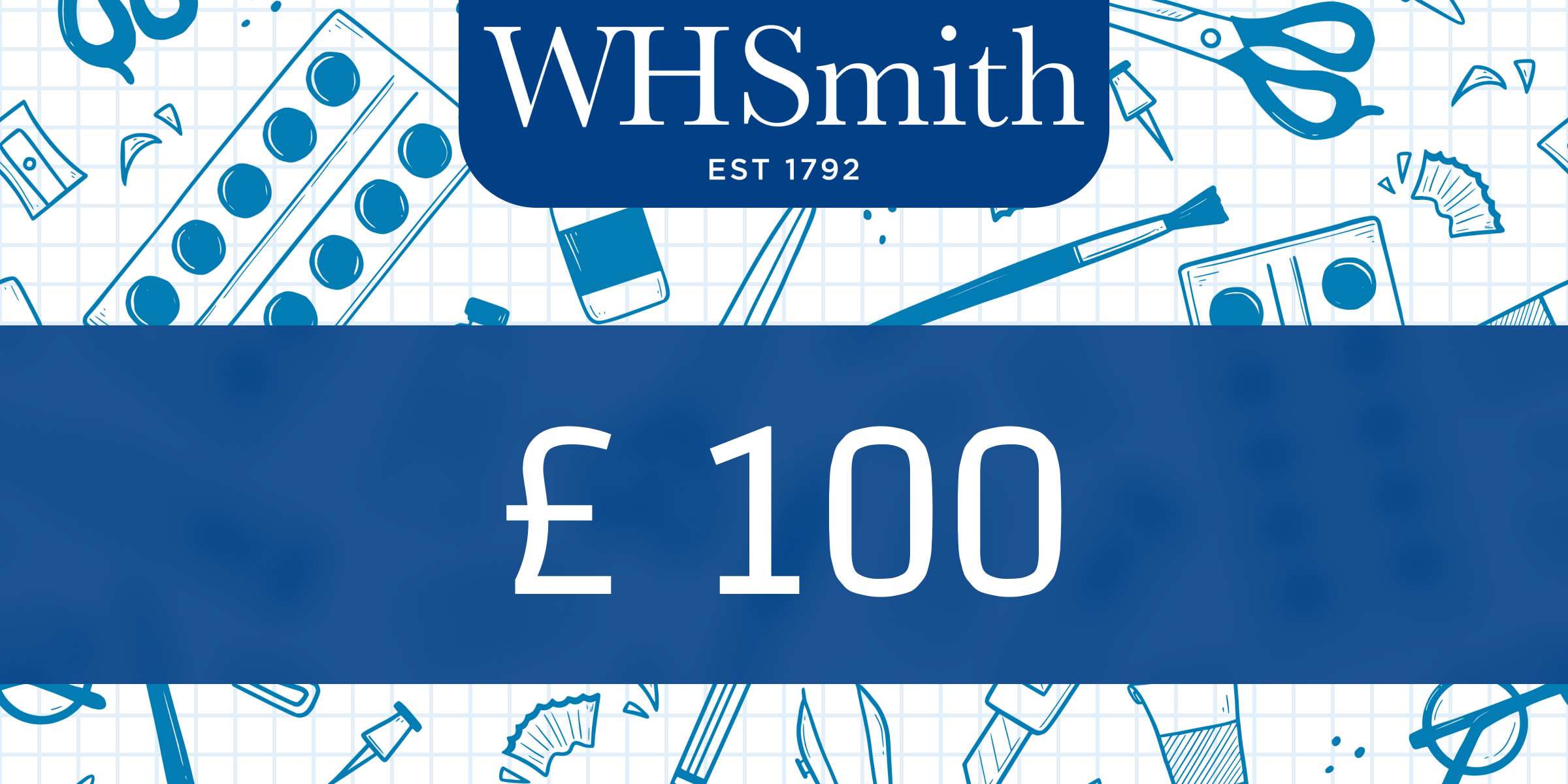 WHSmith Gift Card 100 GBP
