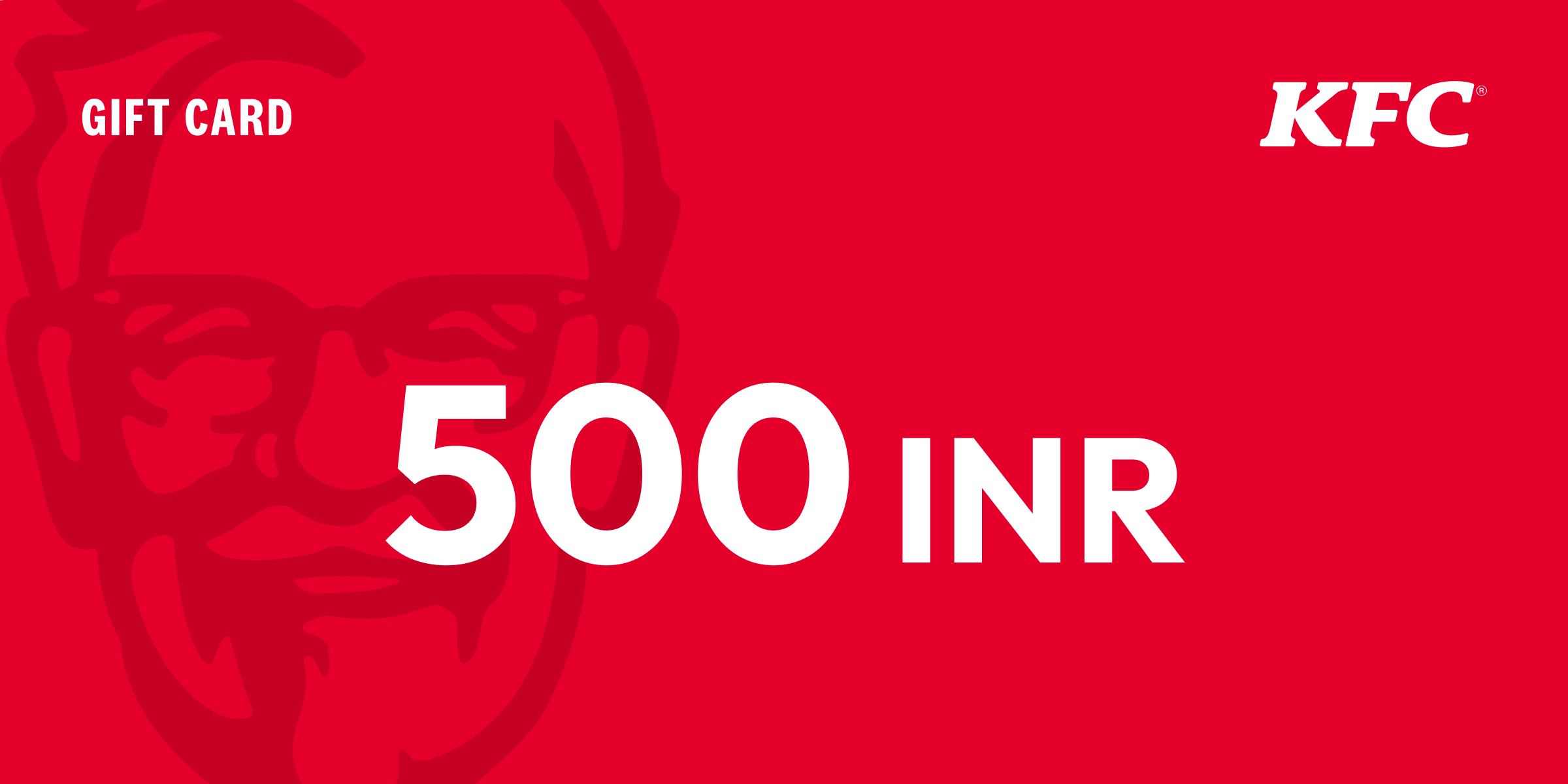 KFC Gift Card 500 INR