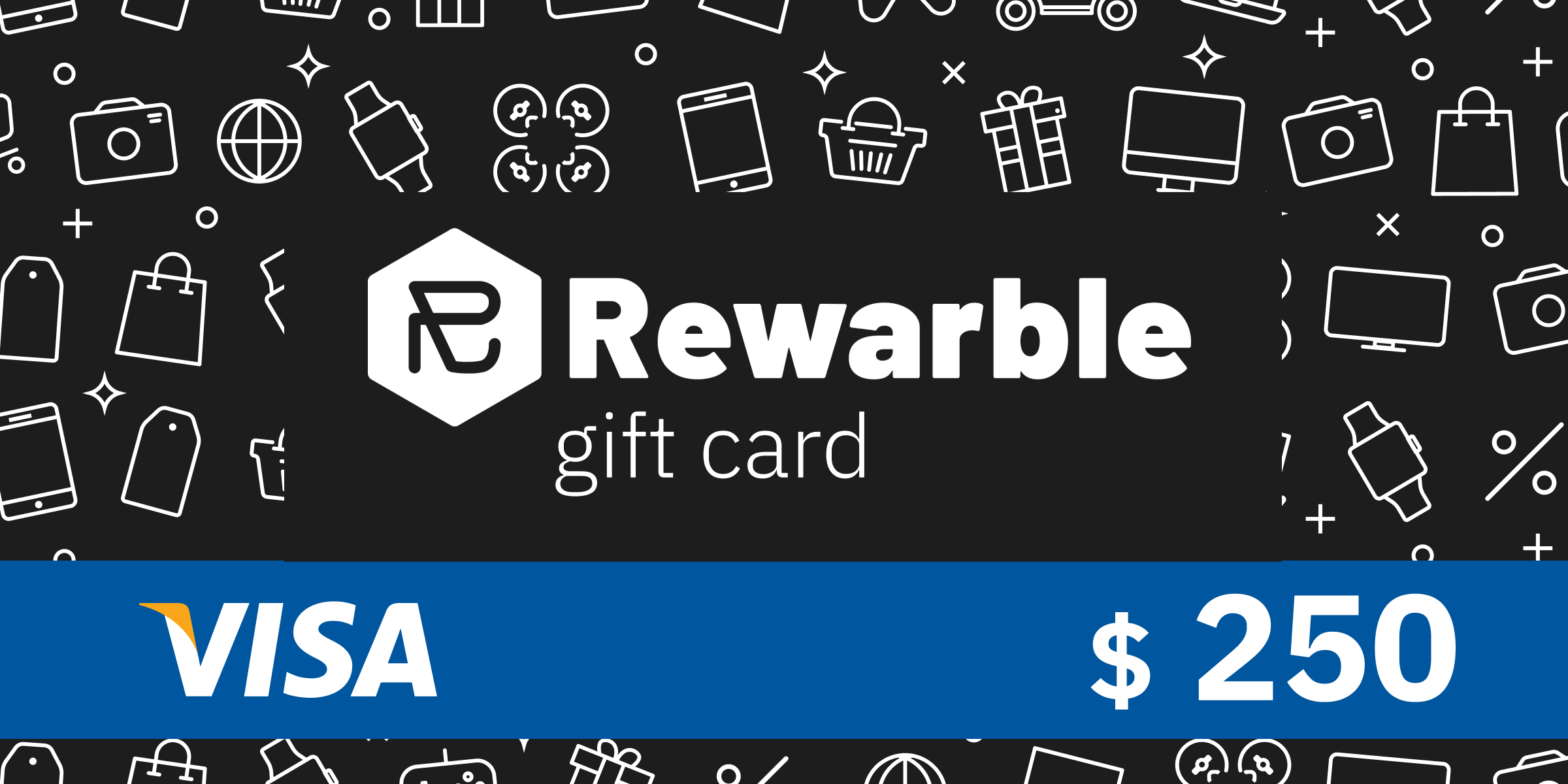REWARBLE VISA 250 USD