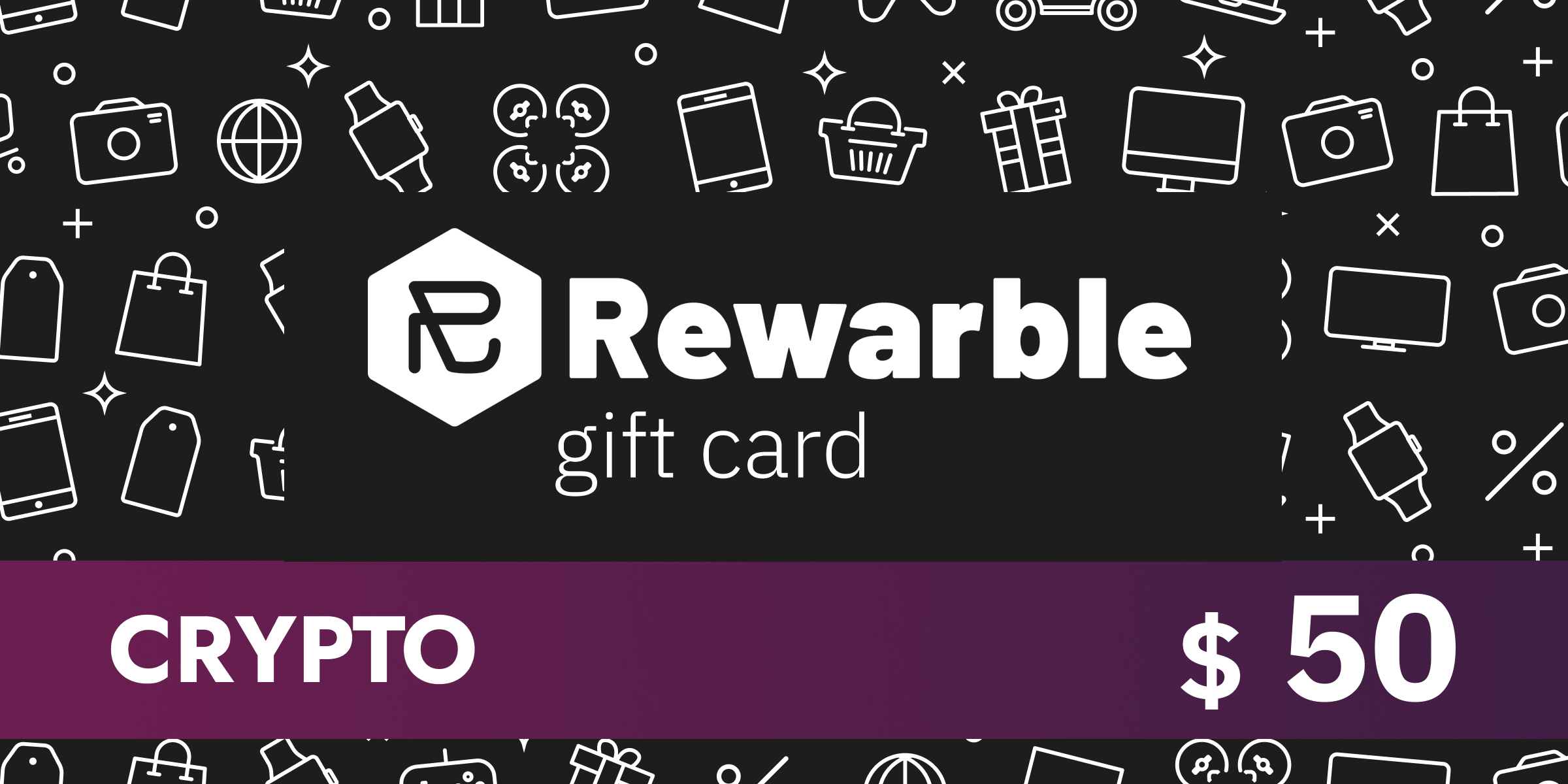 Rewarble Crypto Gift Card 50 USD