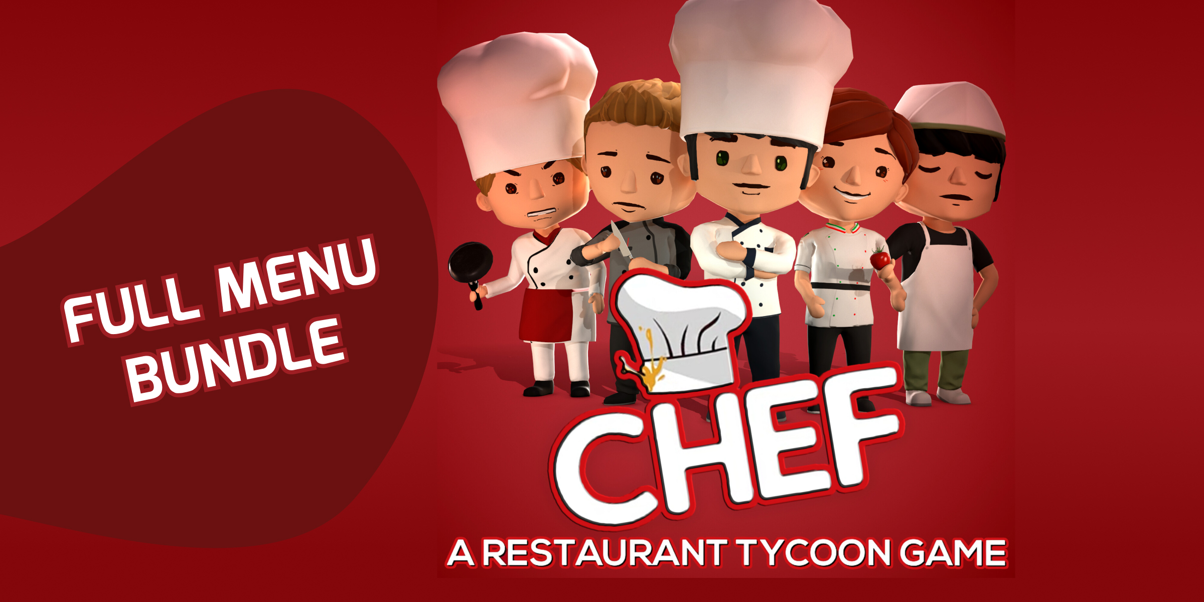 Chef A Restaurant Tycoon Game Full Menu Bundle (PC)