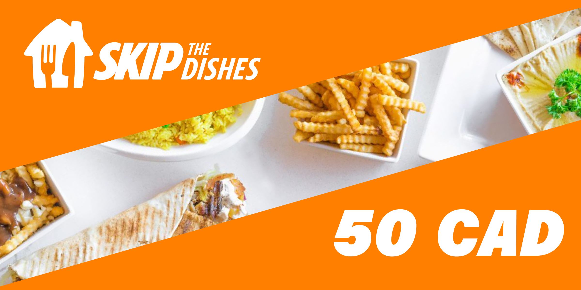 SkipTheDish Gift Card 50 CAD