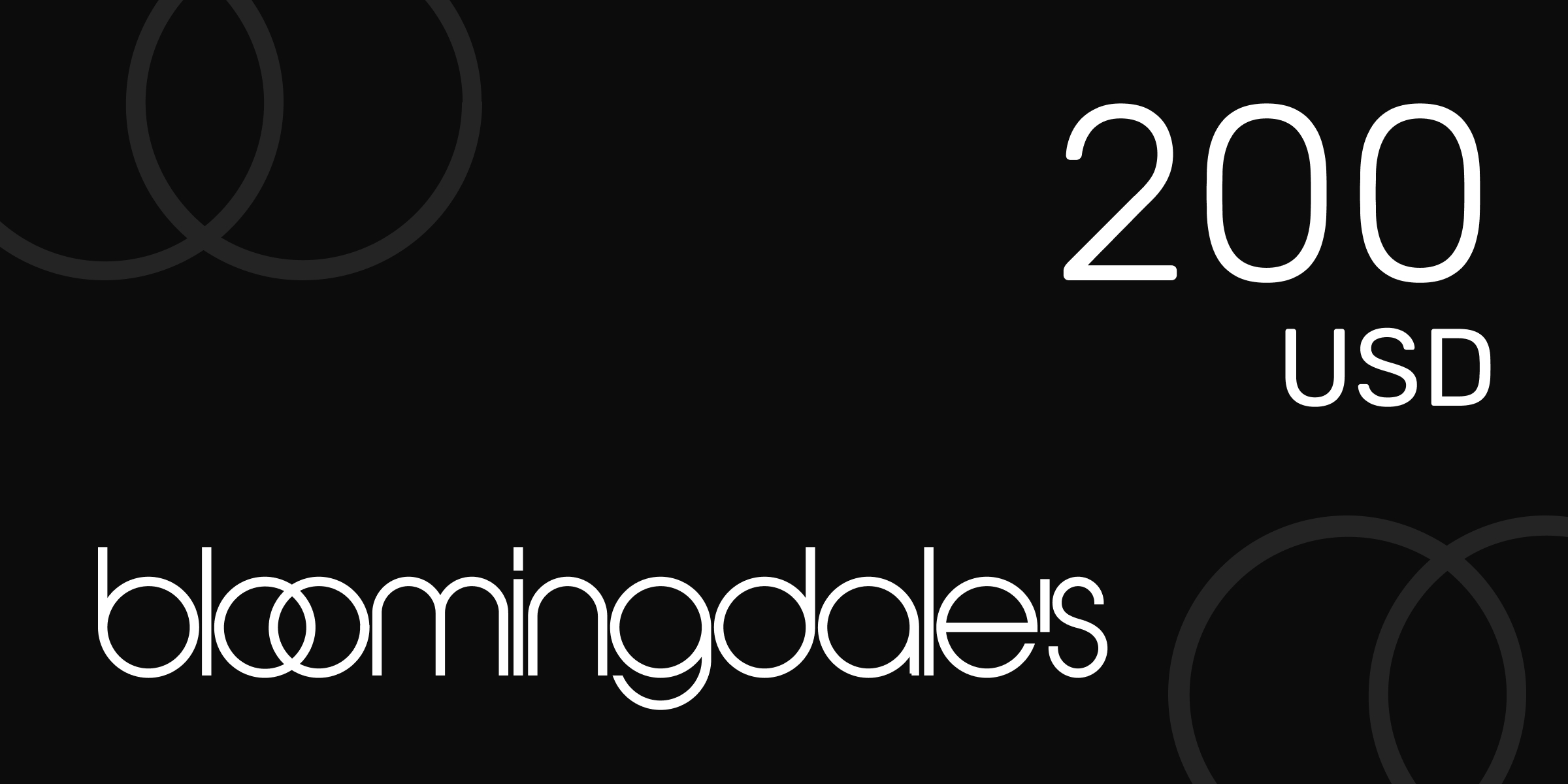 Bloomingdales Gift Card 200 USD