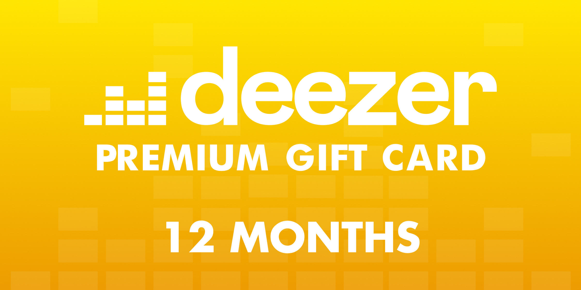 Deezer Premium Gift Card 12 Months
