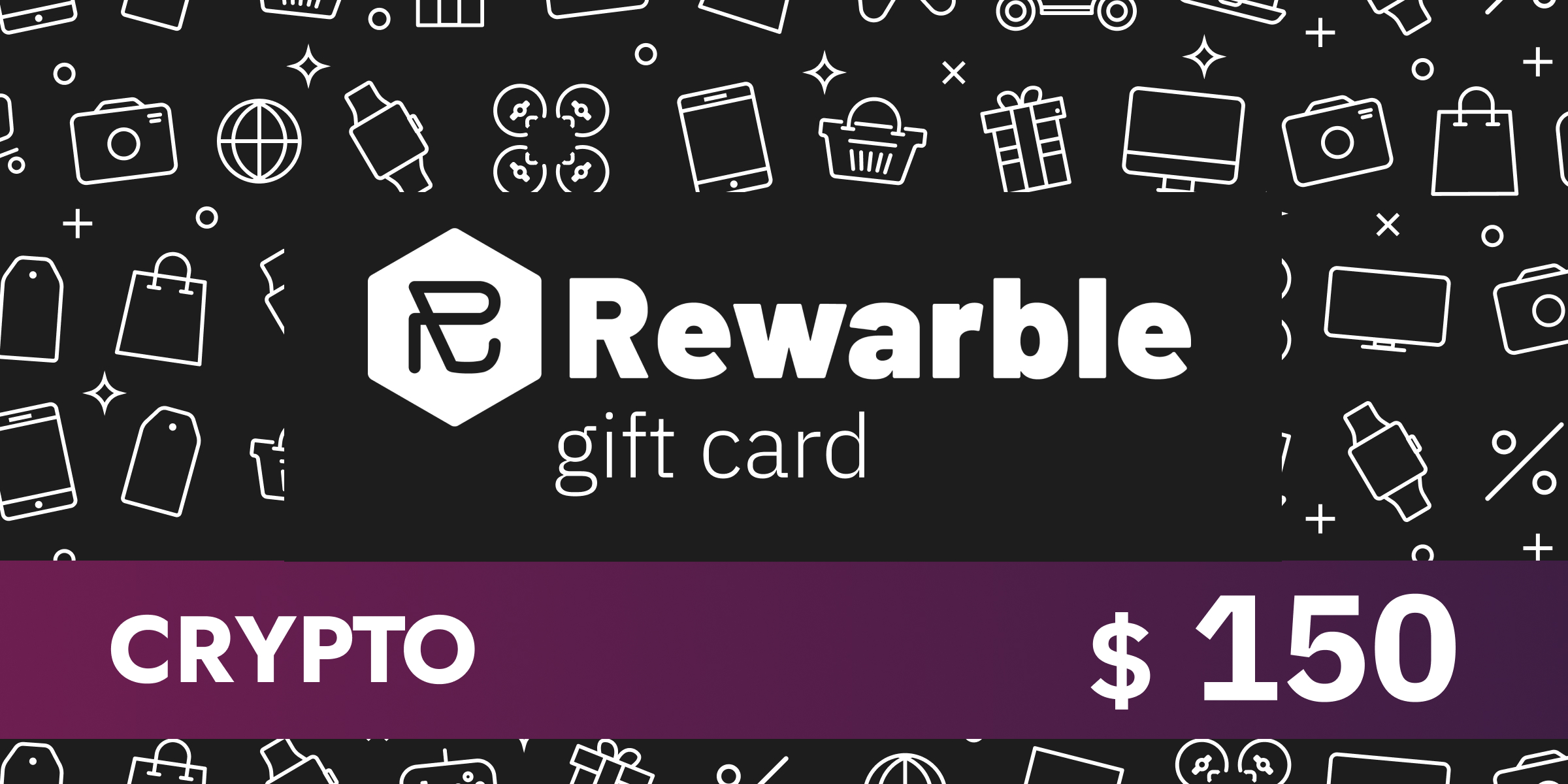 Rewarble Crypto Gift Card 150 USD