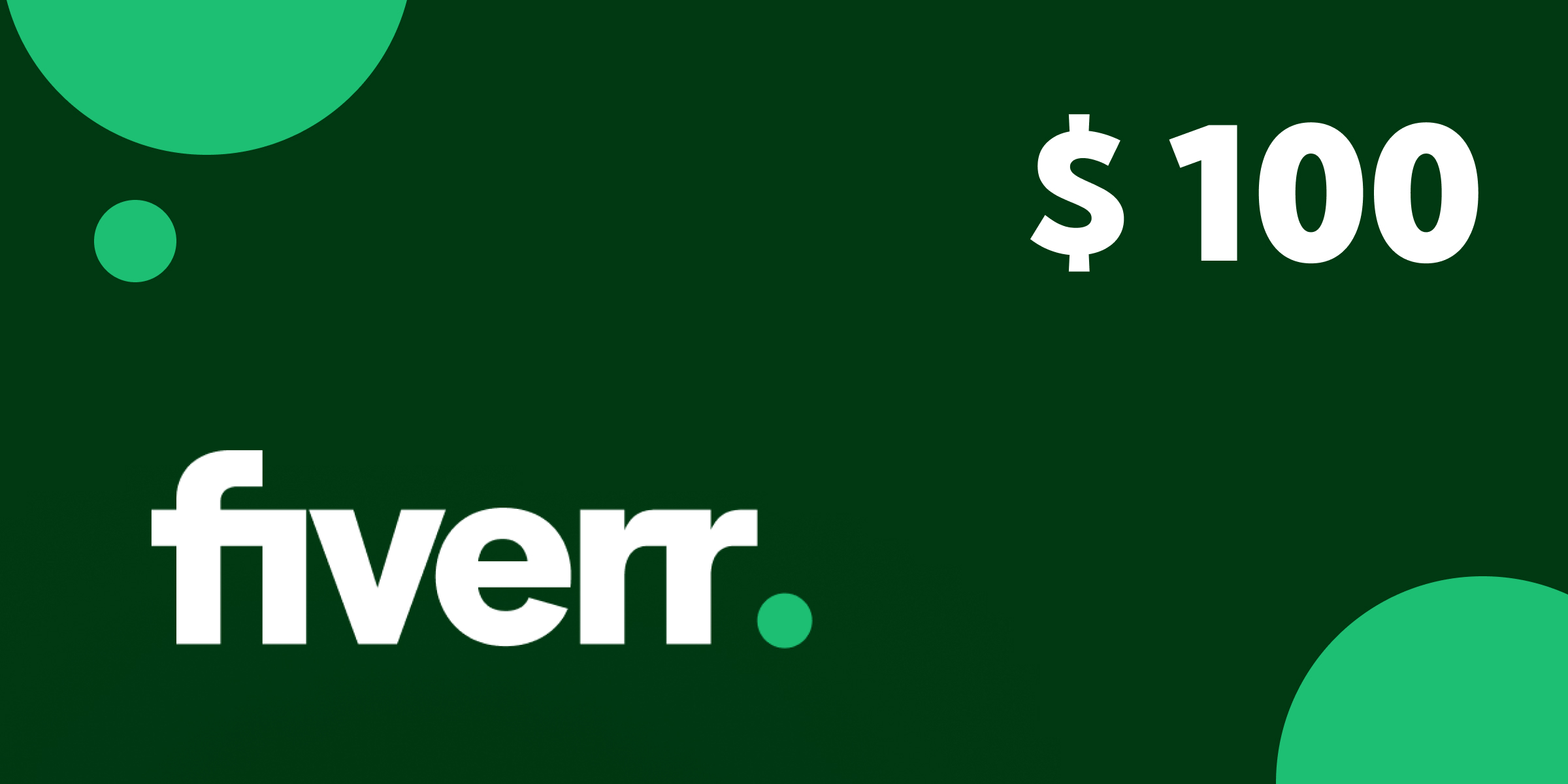 Fiverr Gift Card 100 USD