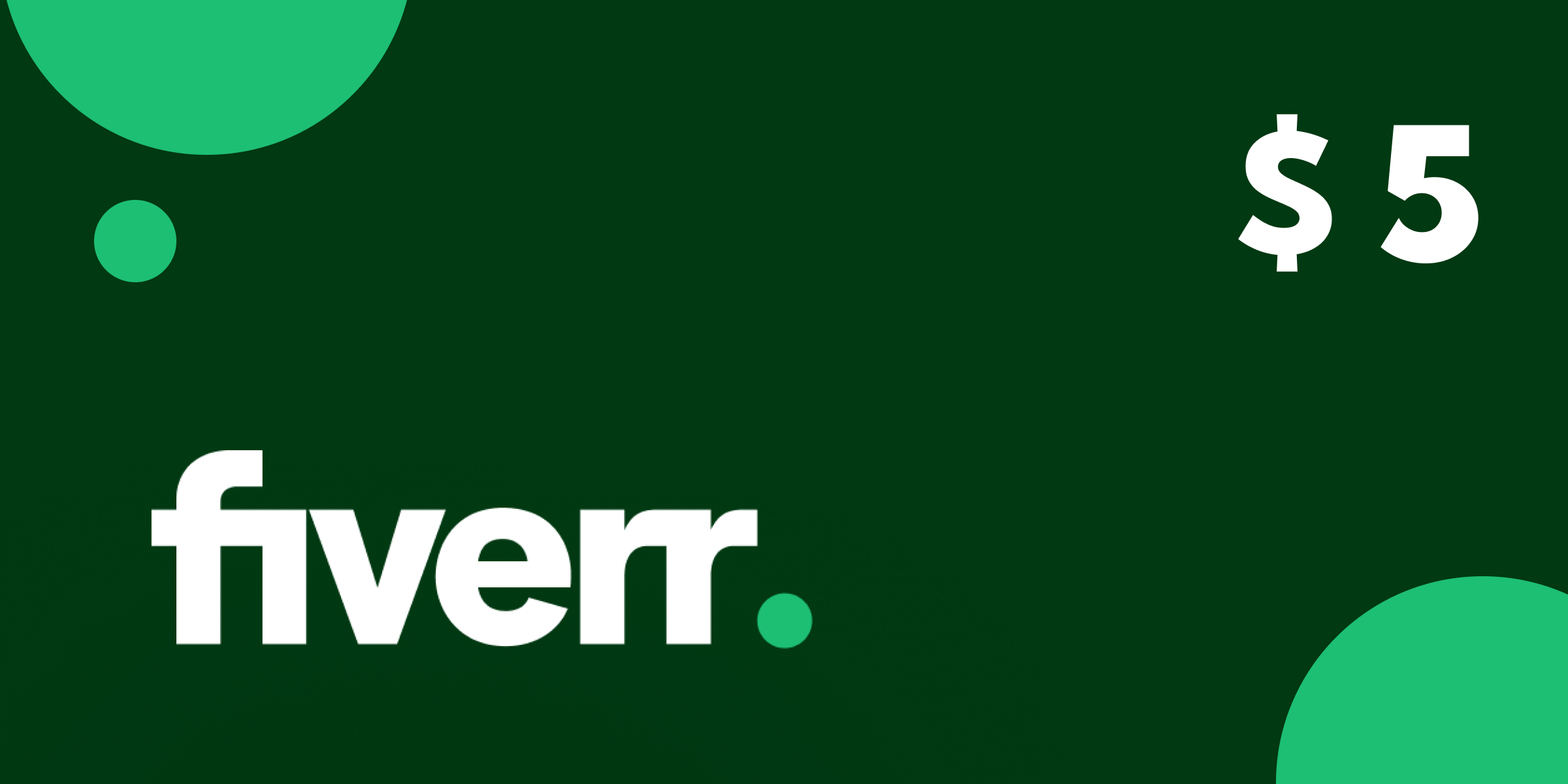 Fiverr Gift Card 5 USD