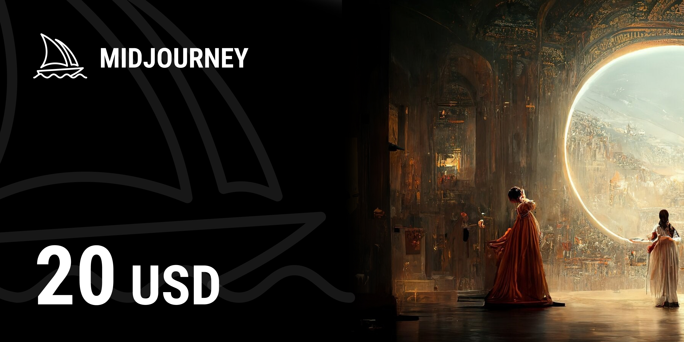 Midjourney Gift Card 20 USD