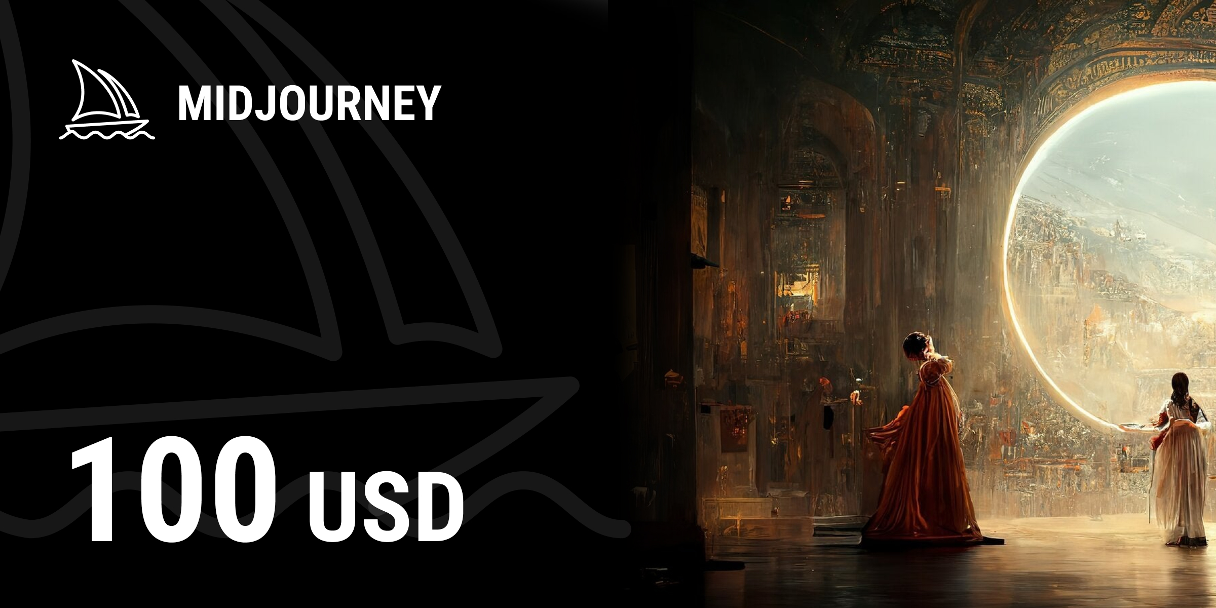 Midjourney Gift Card 100 USD
