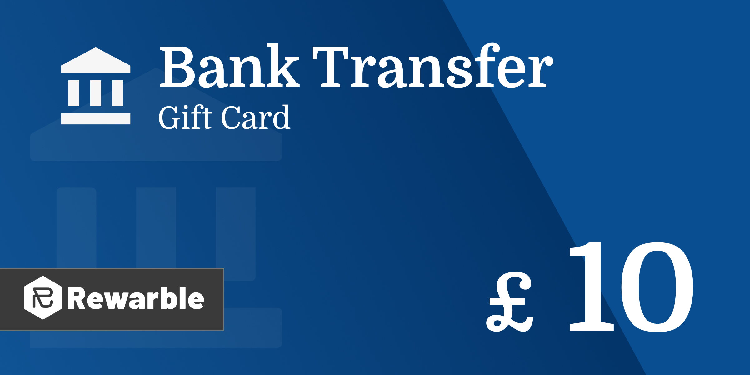 Bank Transfer Gift Card 10 GBP