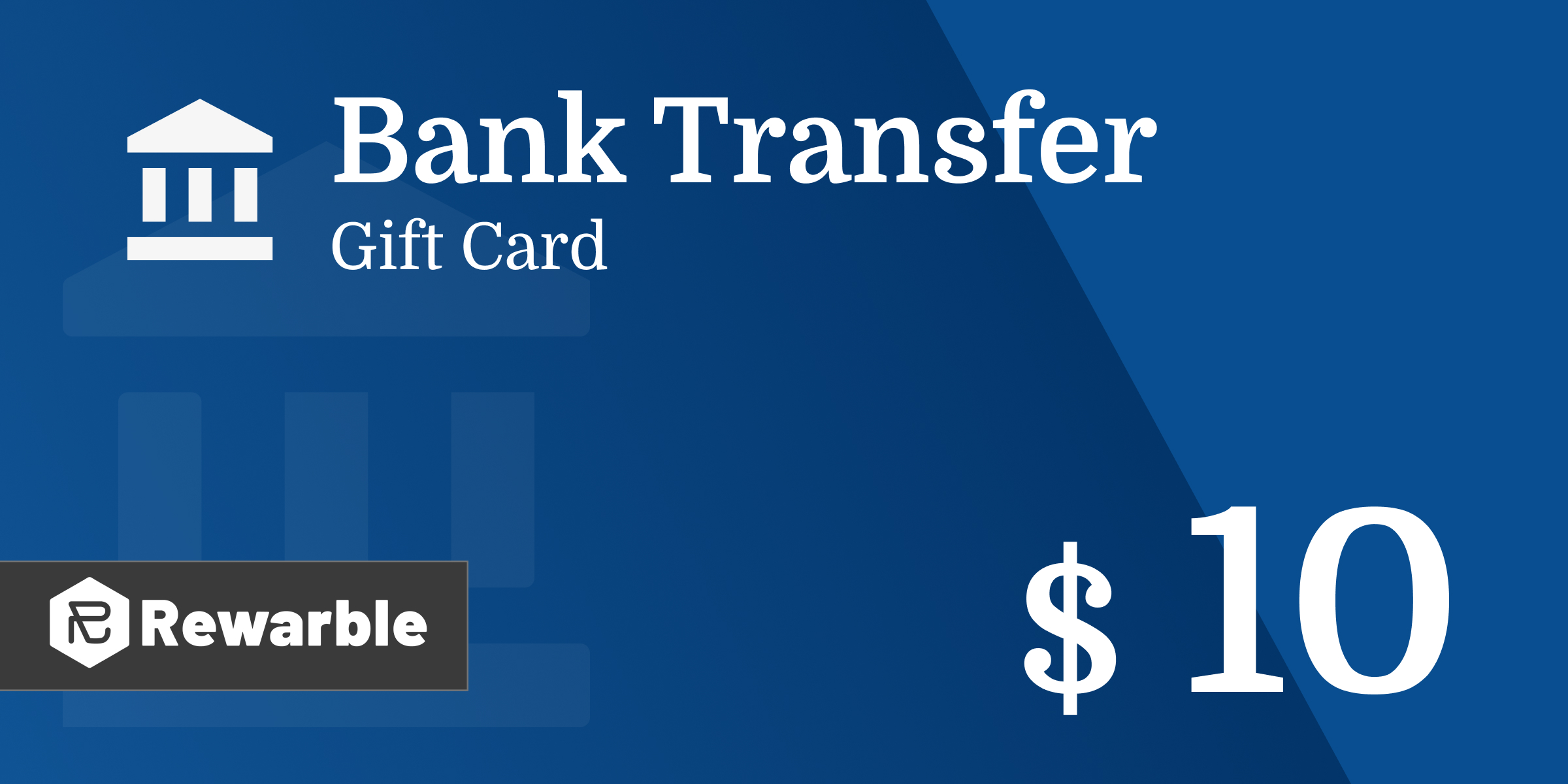 Bank Transfer Gift Card 10 USD