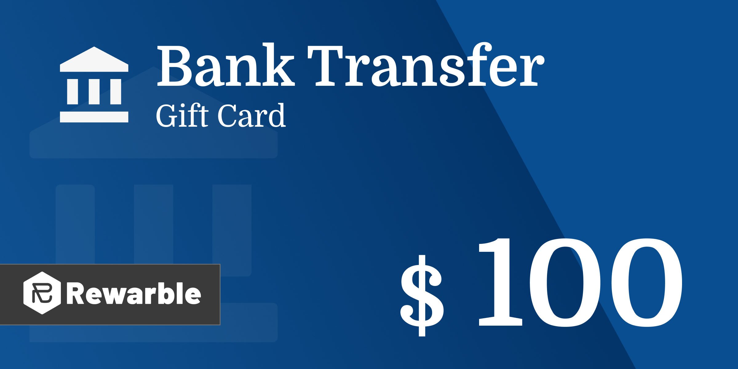 Bank Transfer Gift Card 100 USD