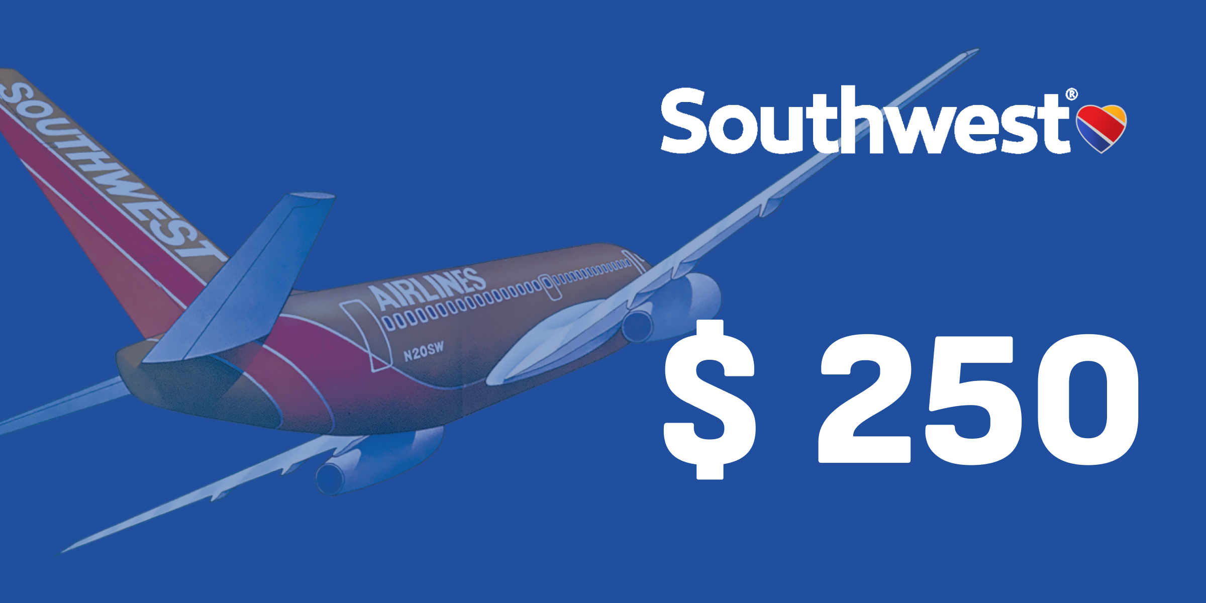 Southwest Gift Card 250 USD
