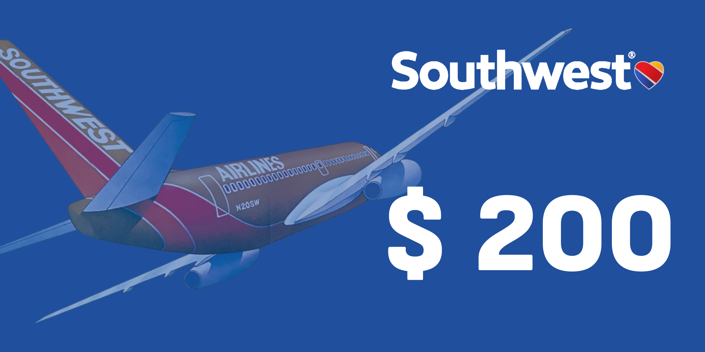 Southwest Gift Card 200 USD