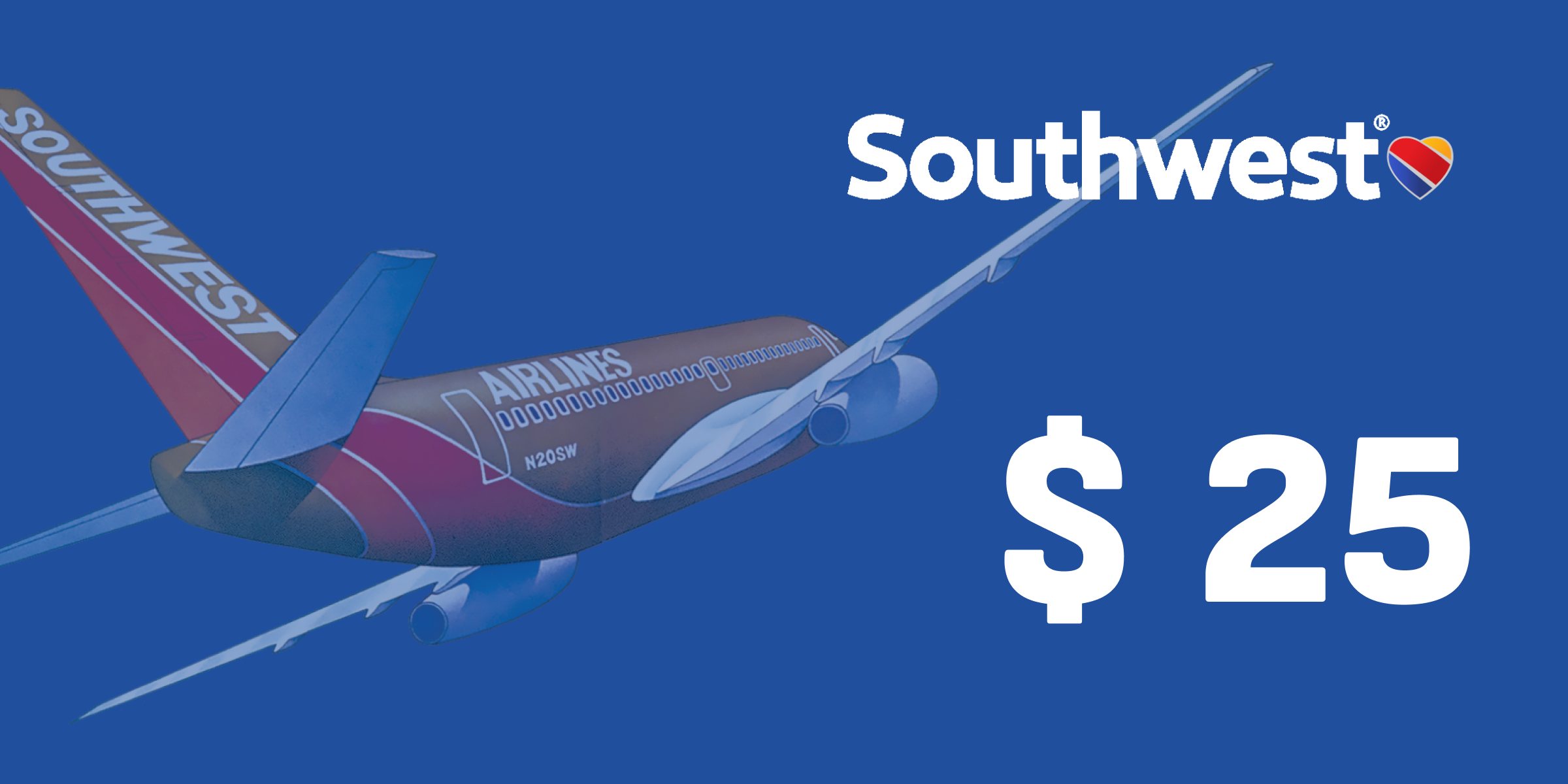 Southwest Gift Card 25 USD