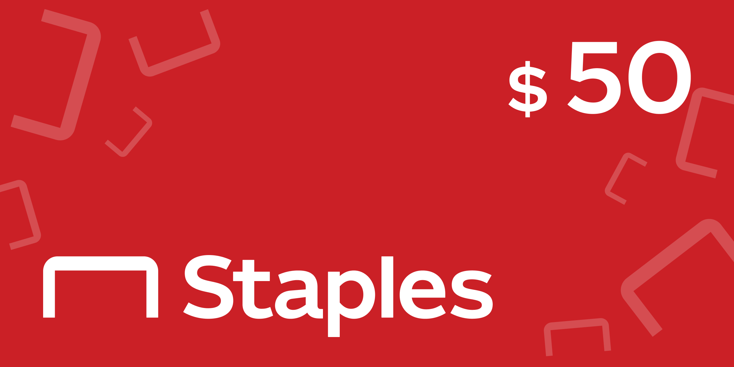 Staples Gift Card 50 USD