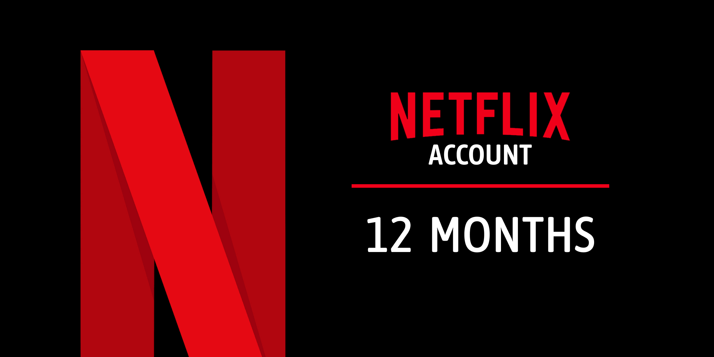 Netflix Account 12 Months