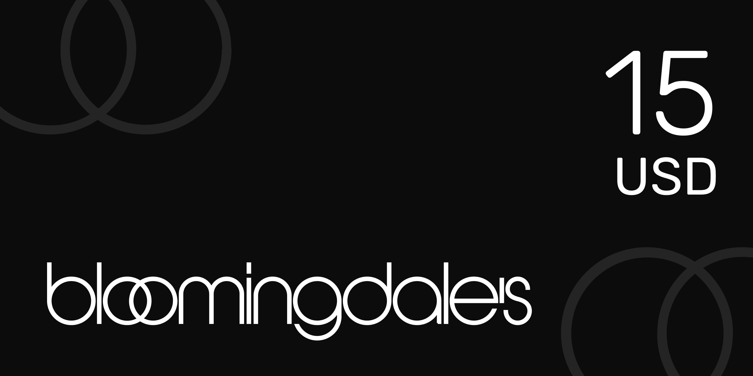 Bloomingdales Gift Card 15 USD