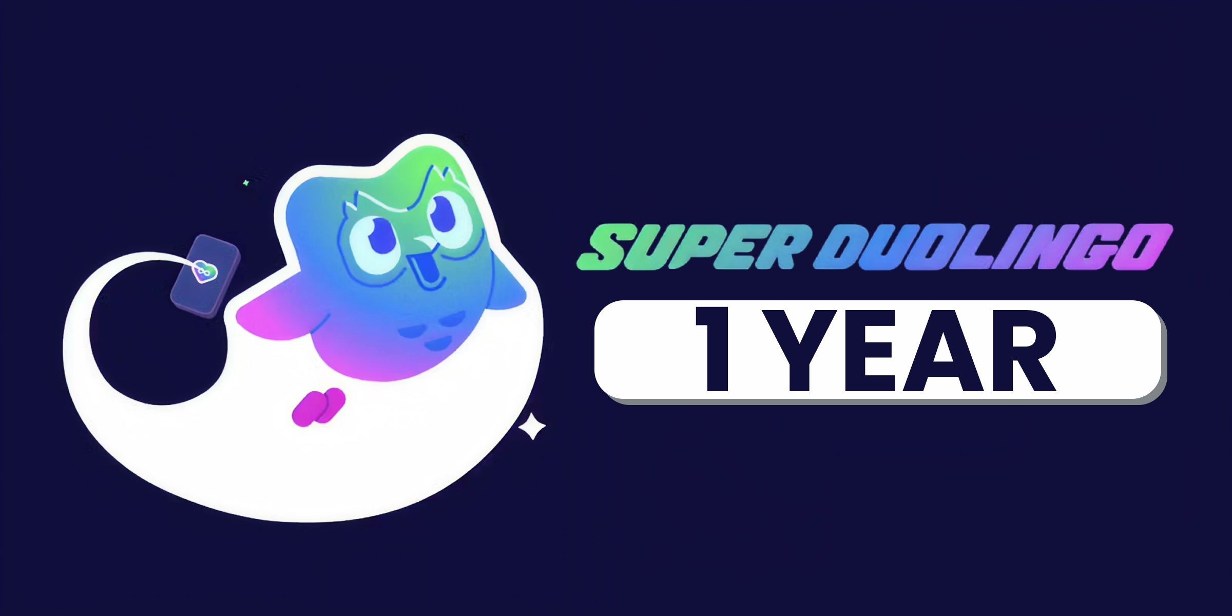 Super Duolingo Gift Card 1 Year