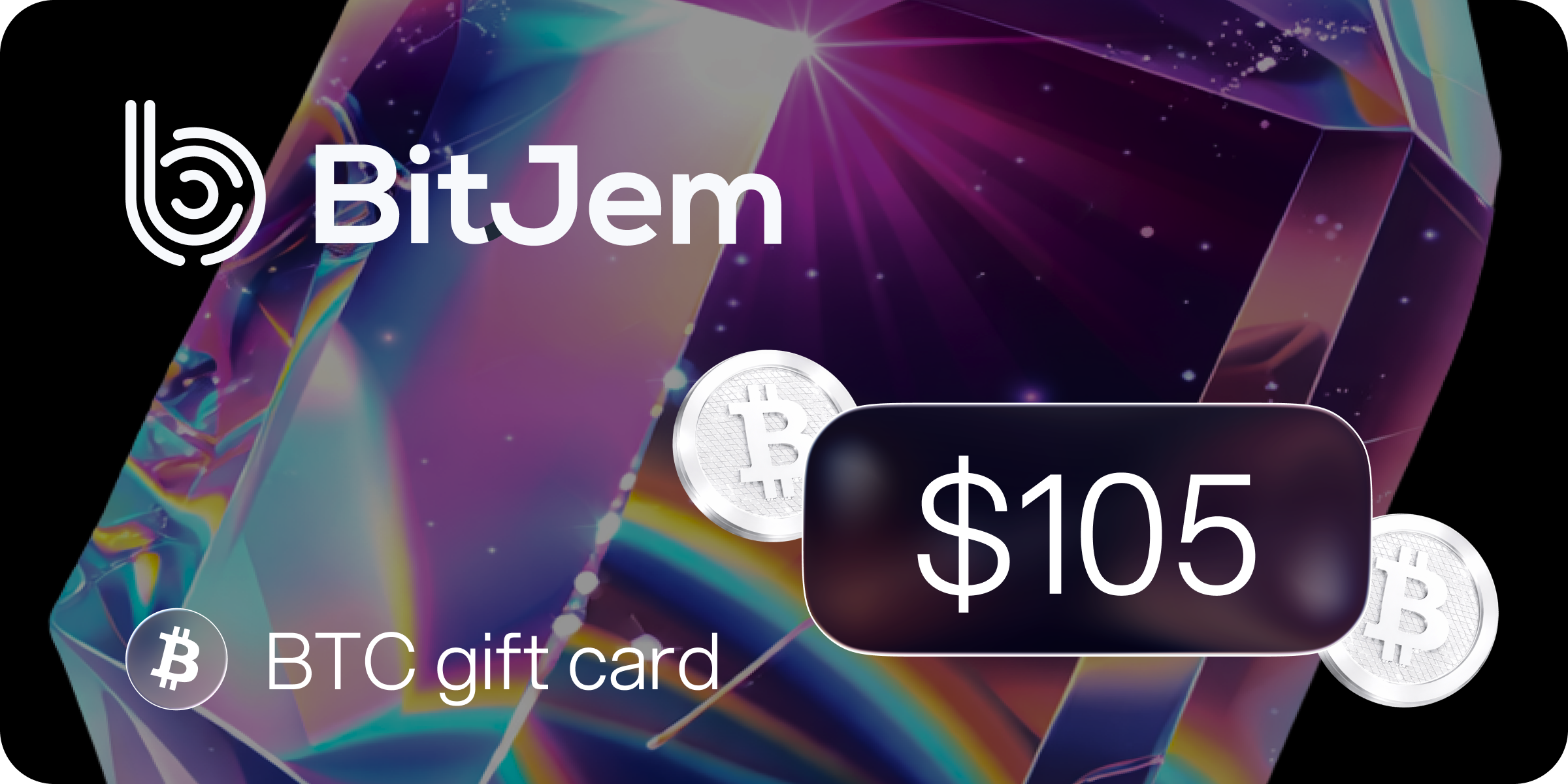 BitJem Bitcoin Gift Card 105 USD