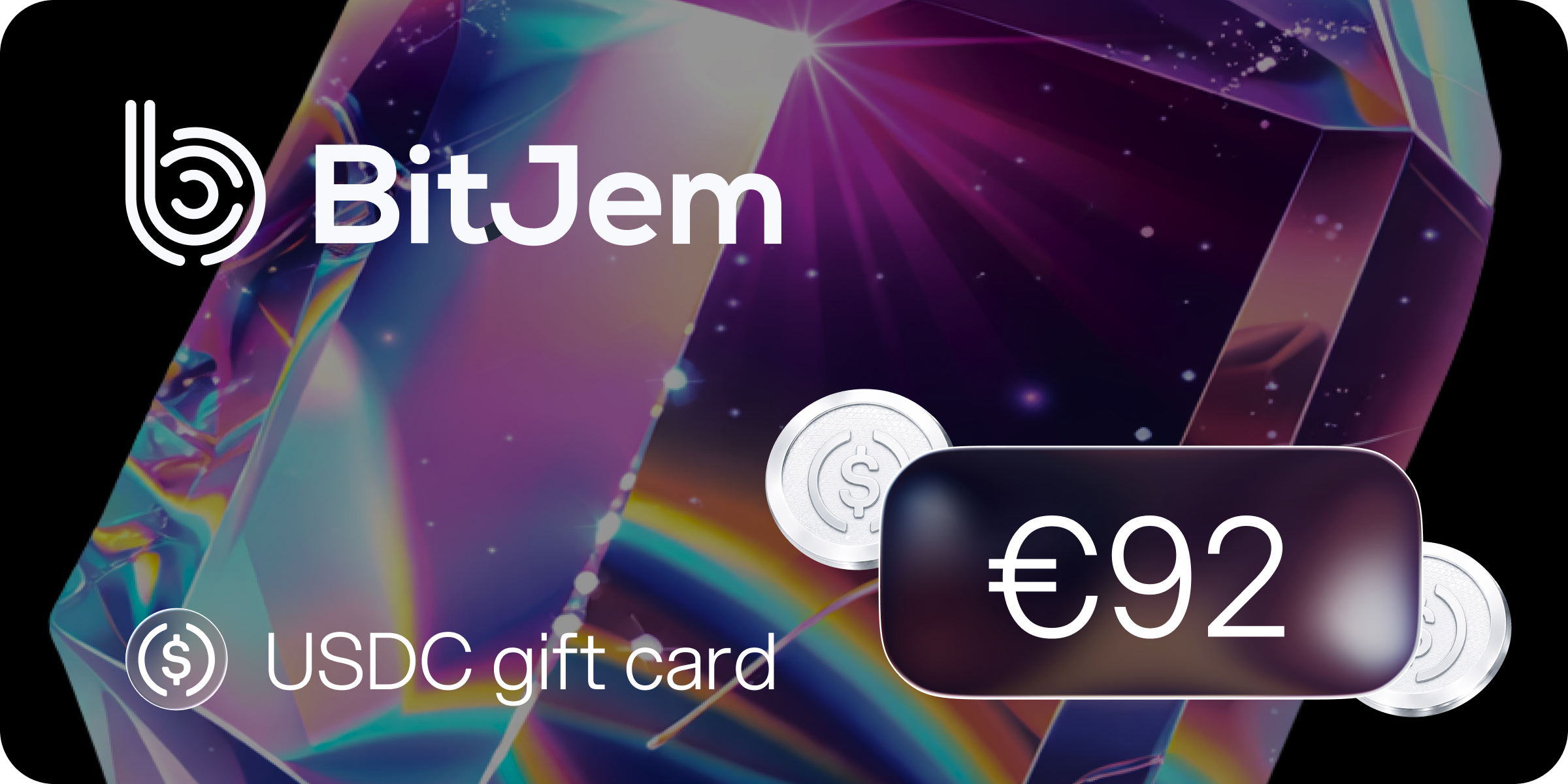 BitJem USDC Gift Card 92 EUR