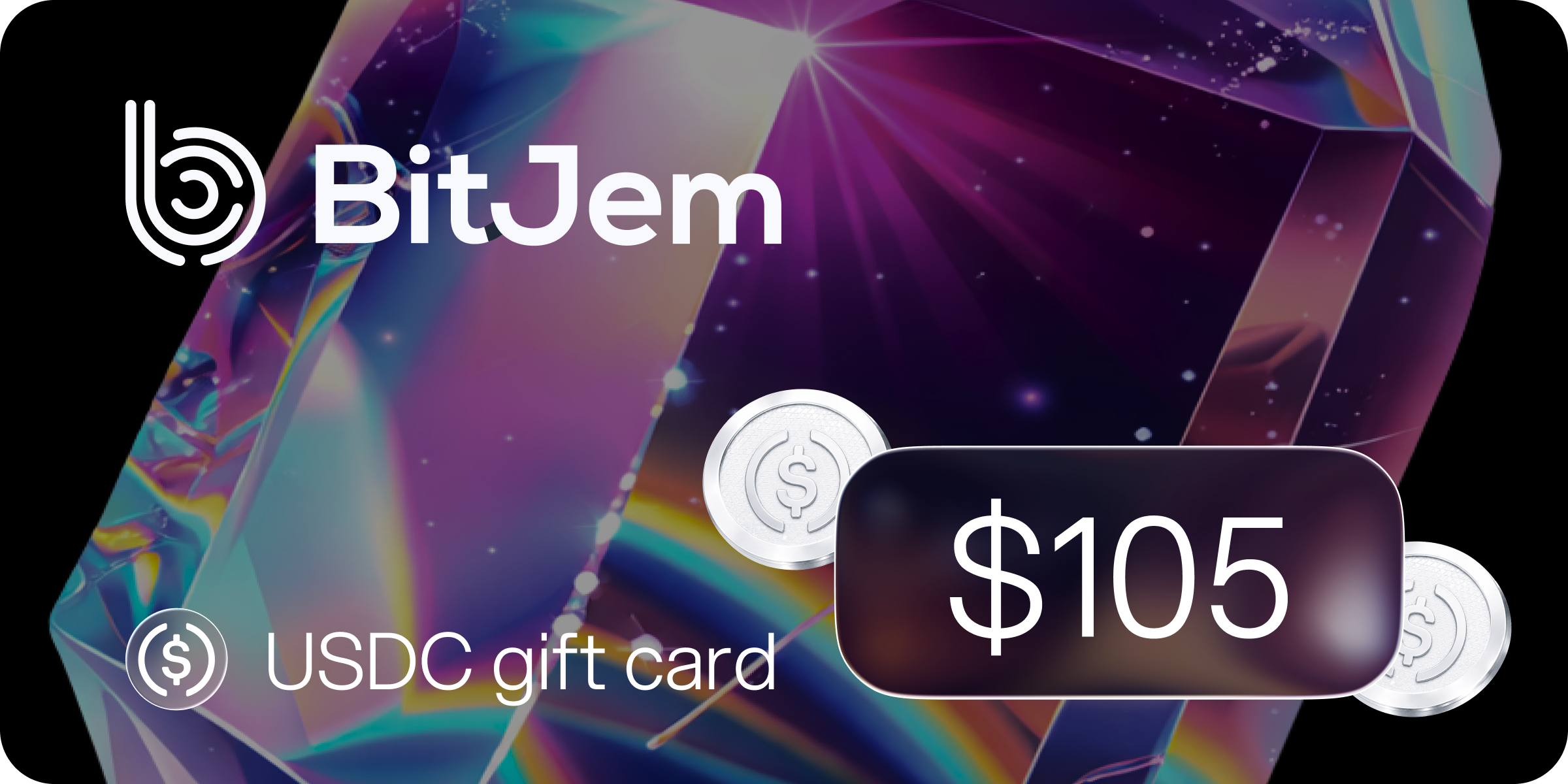 BitJem USDC Gift Card 105 USD