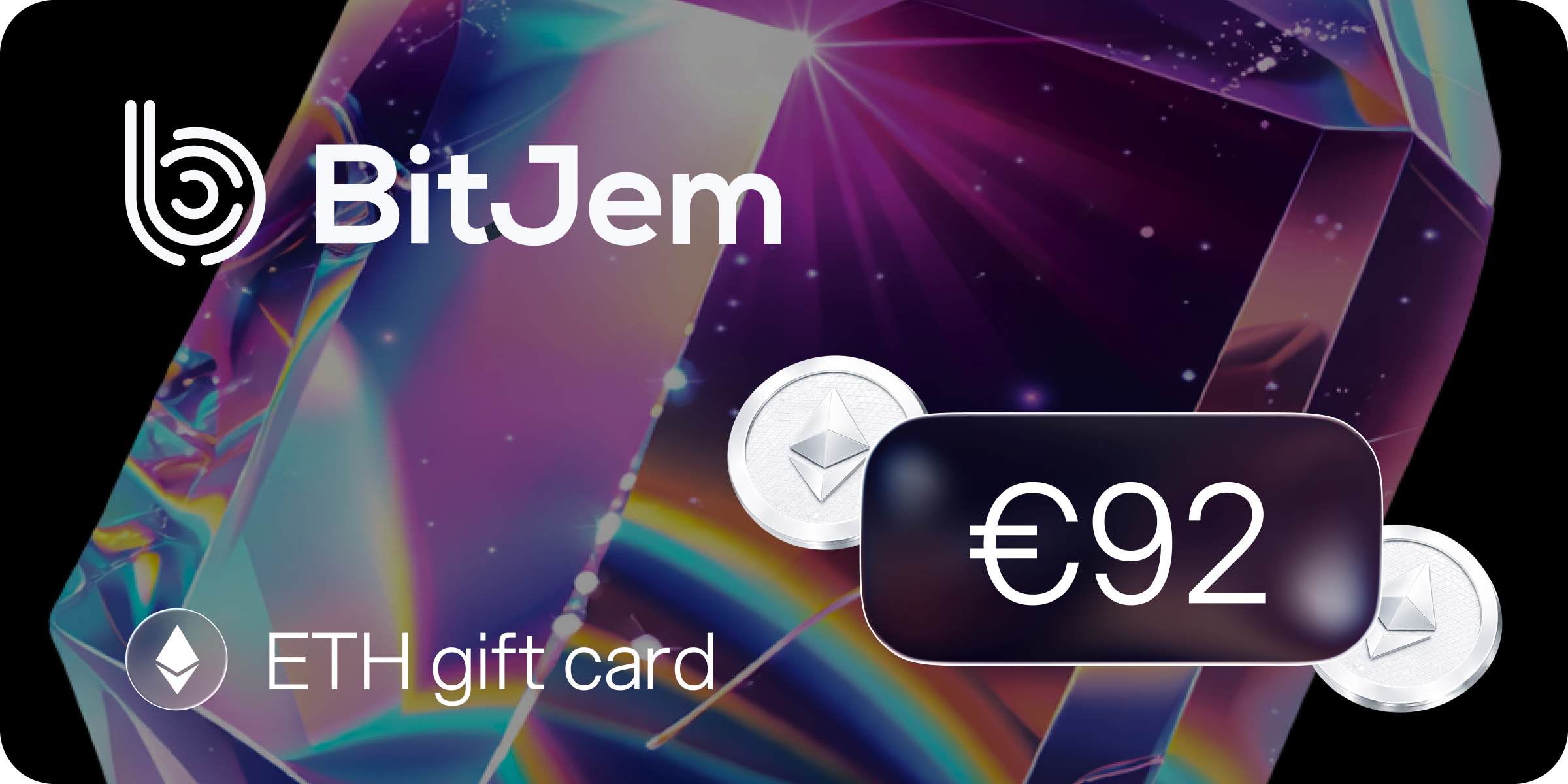 BitJem ETH Gift Card 92 EUR