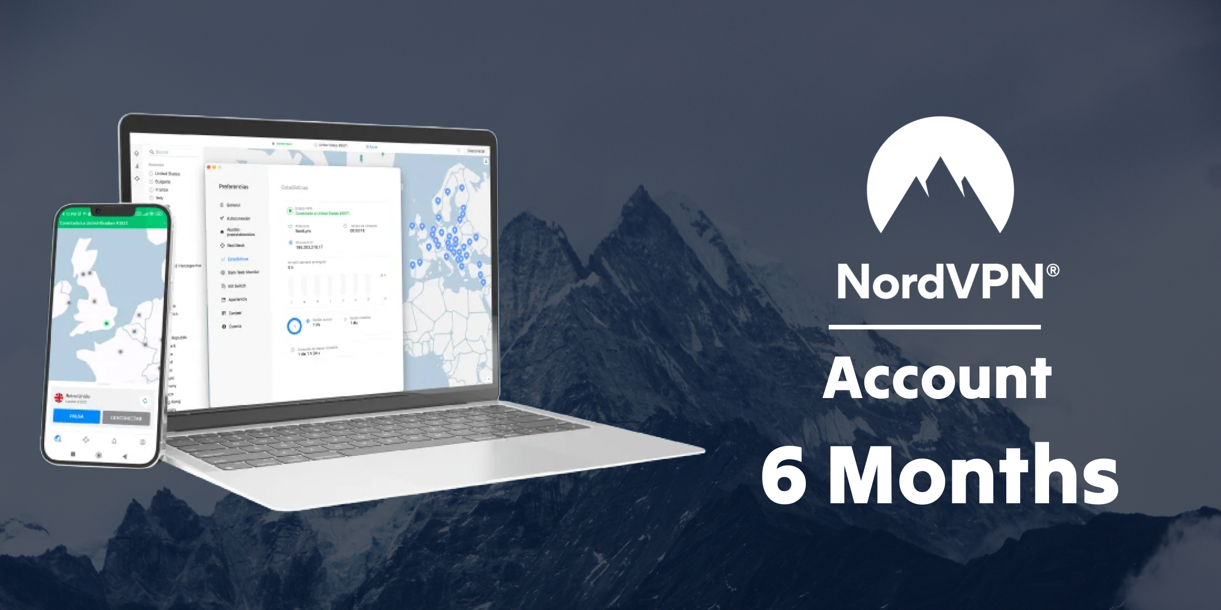 Nordvpn Account 6 Months