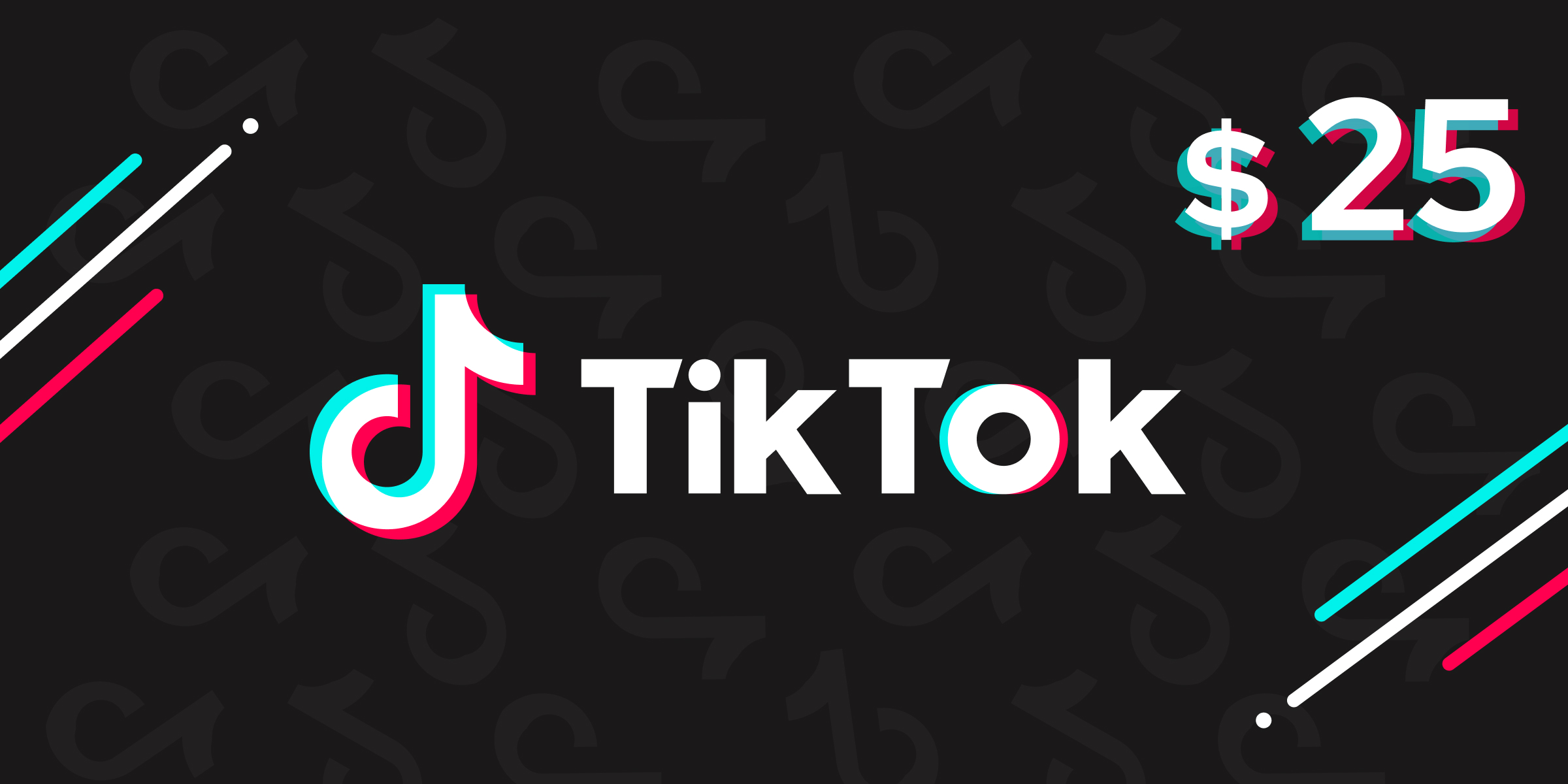 TikTok Gift Card 25 USD
