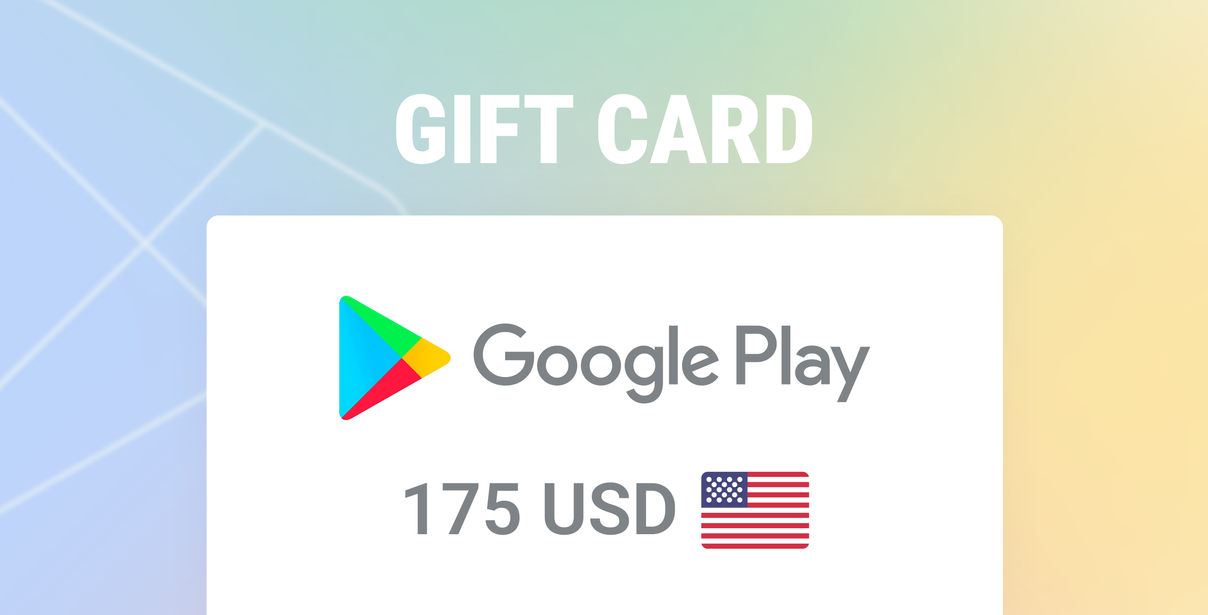 Google Play Gift Card 175 USD