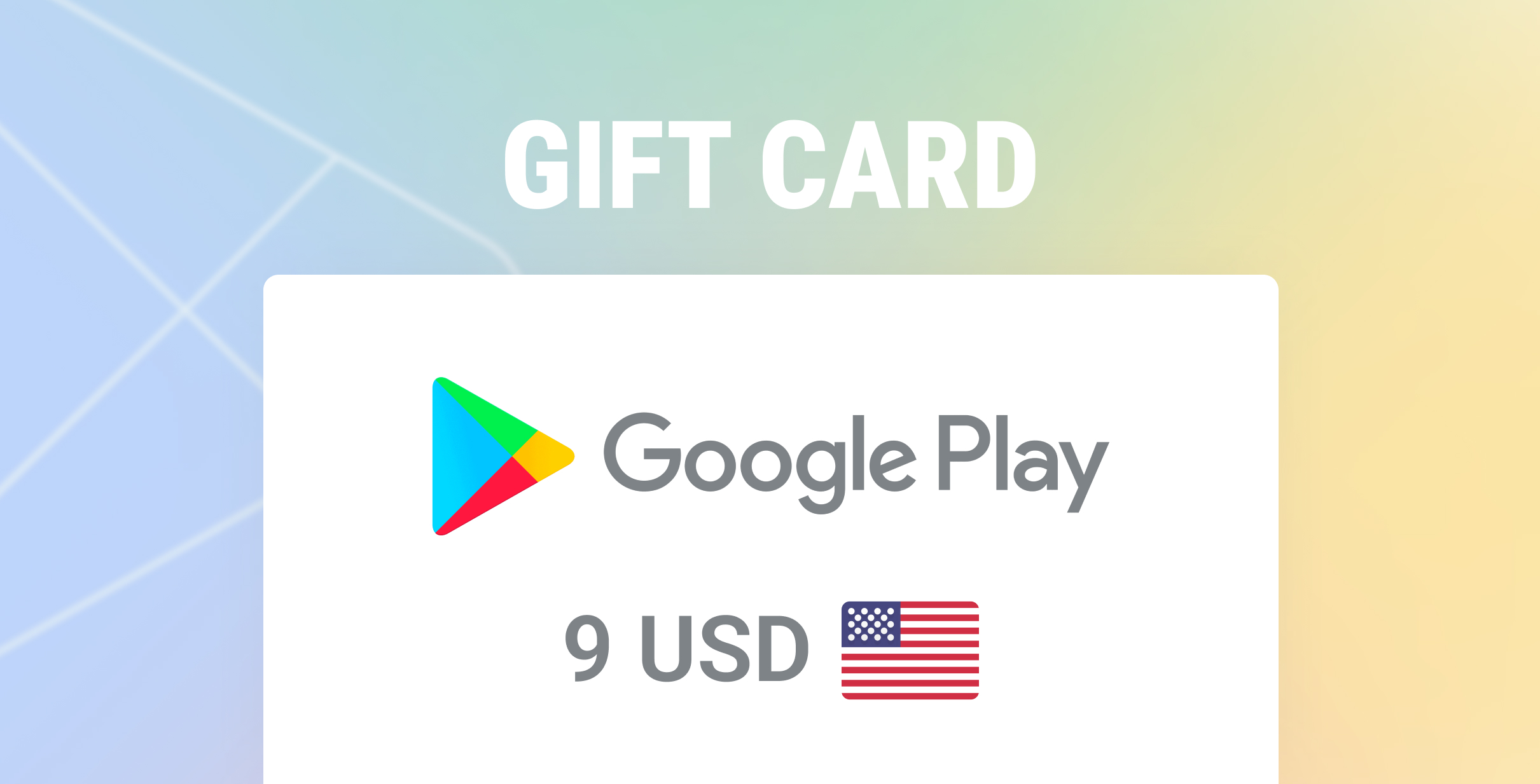 Google Play Gift Card 9 USD