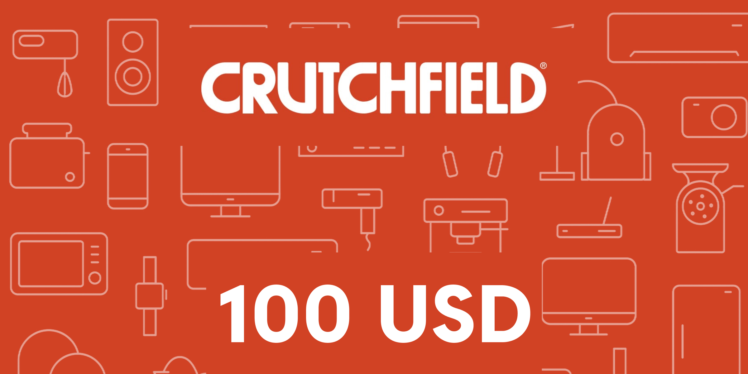Crutchfield Gift Card 100 USD