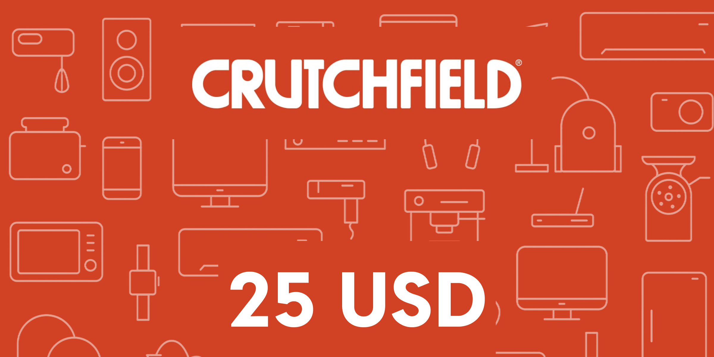 Crutchfield Gift Card 25 USD