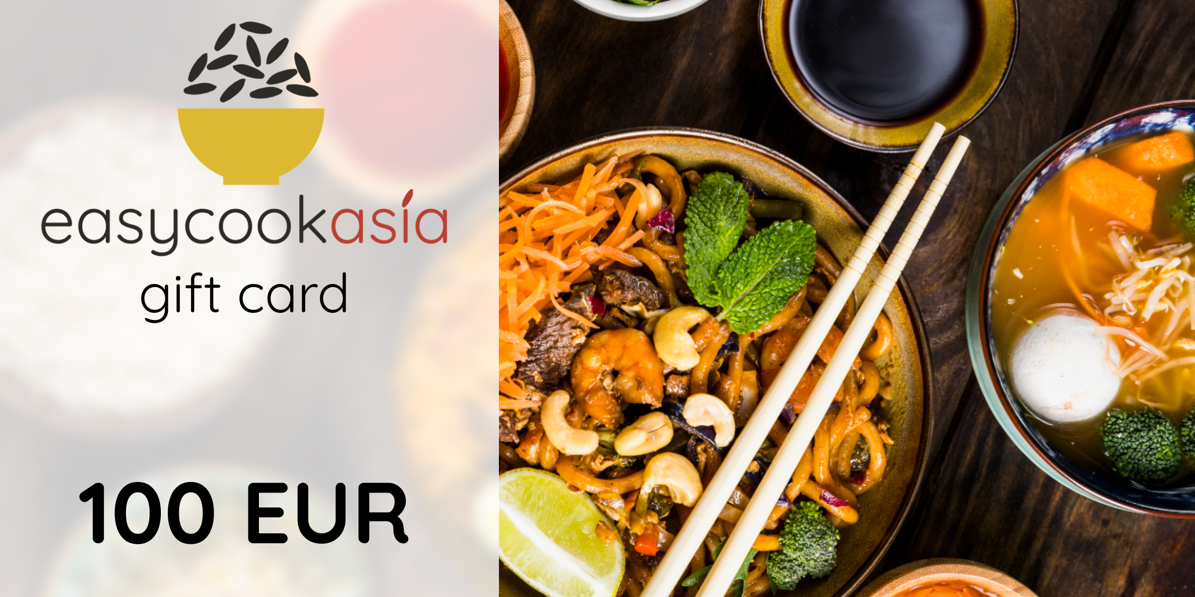 EasyCookAsia Gift Card 100 EUR