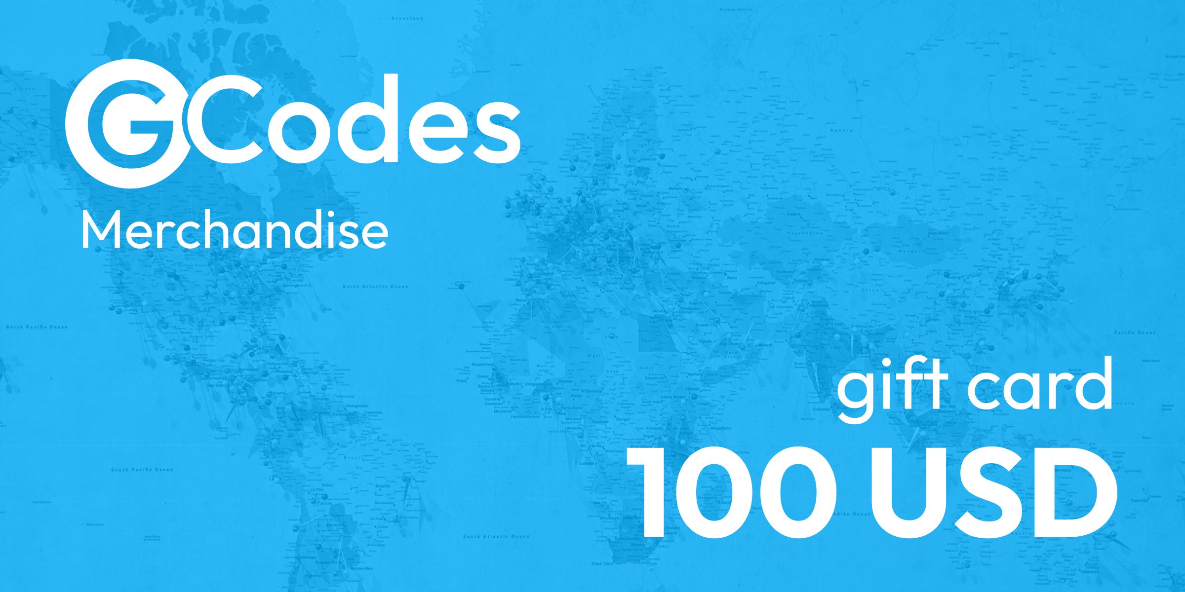 GCodes Global Merchandise Gift Card 100 USD